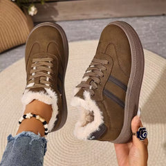 Women's Waterproof Warm Platform Sneakers Boots