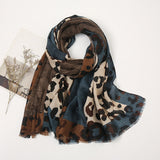 Women's Lightweight Leopard Print Scarf & Shawl – Versatile Long Wrap
