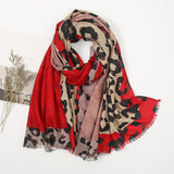 Women's Lightweight Leopard Print Scarf & Shawl – Versatile Long Wrap