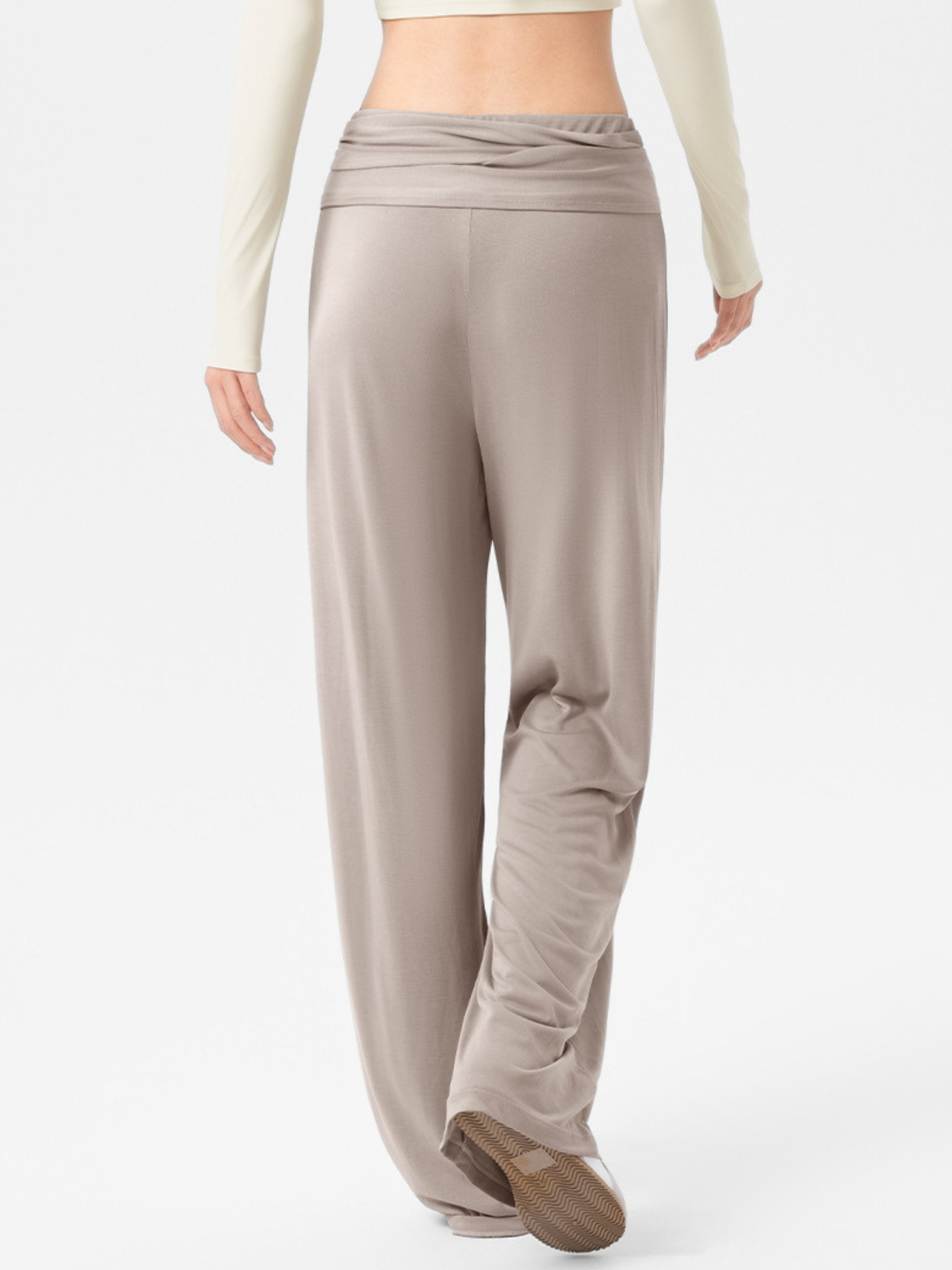 EchoCrest - Women's Detachable Belt Breathable Wide-Leg Pants