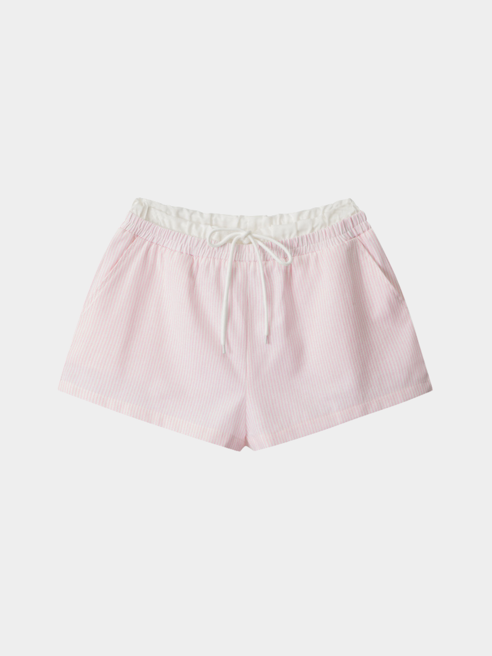 SkyLight - Women's Striped Double-Waist Casual Shorts