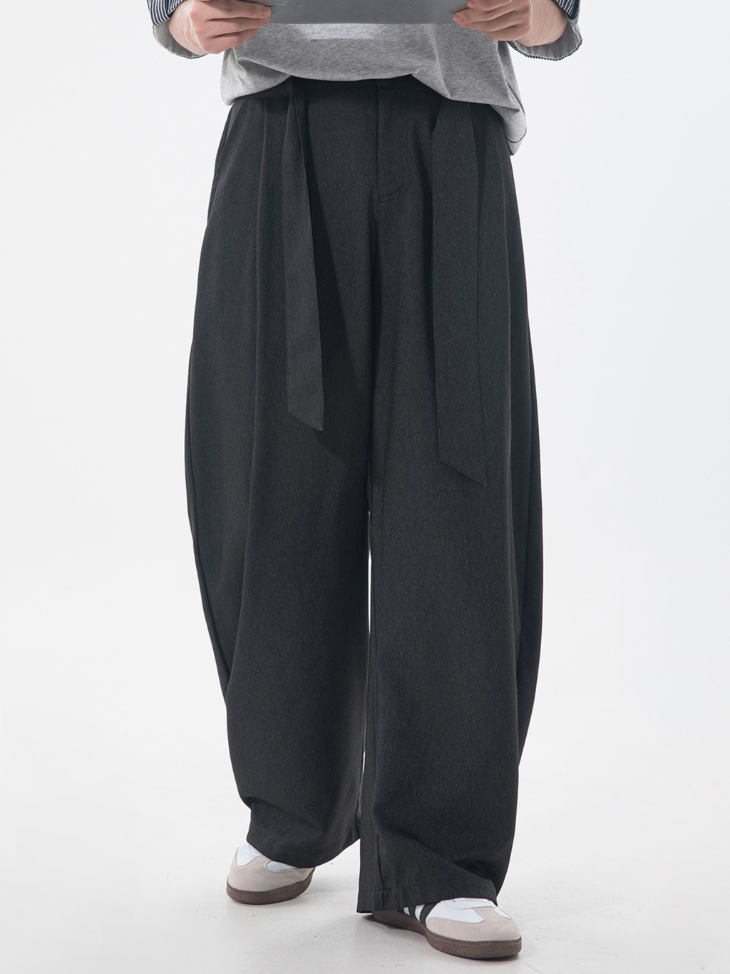 Slowtrail - Men's Faux Denim CleanFit Curved Pants
