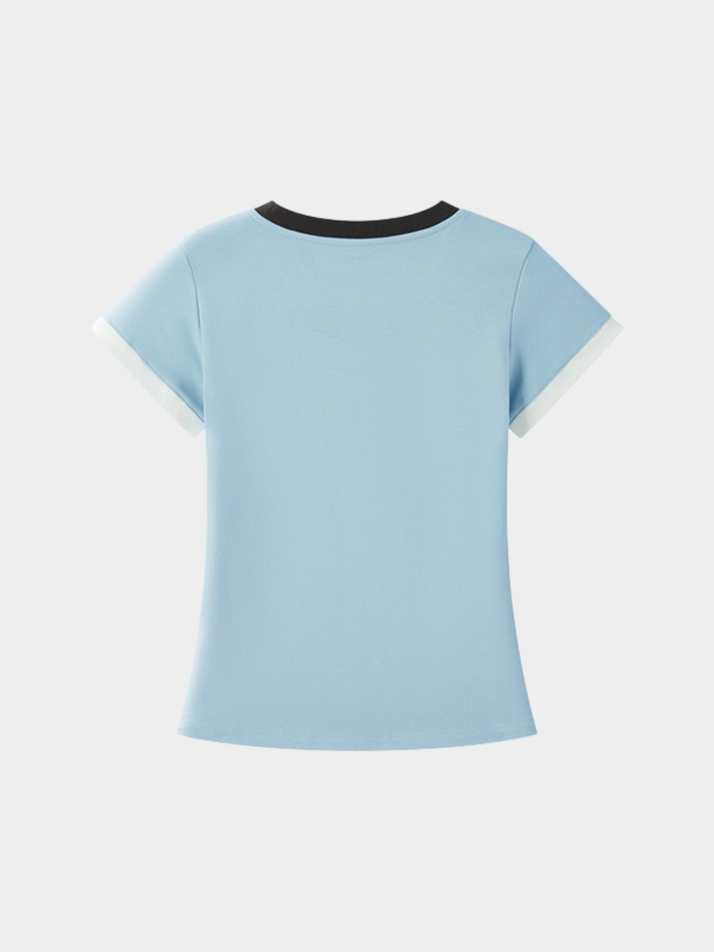Aquaflow - Women's Color-Block Slim Fit Cropped T-Shirt