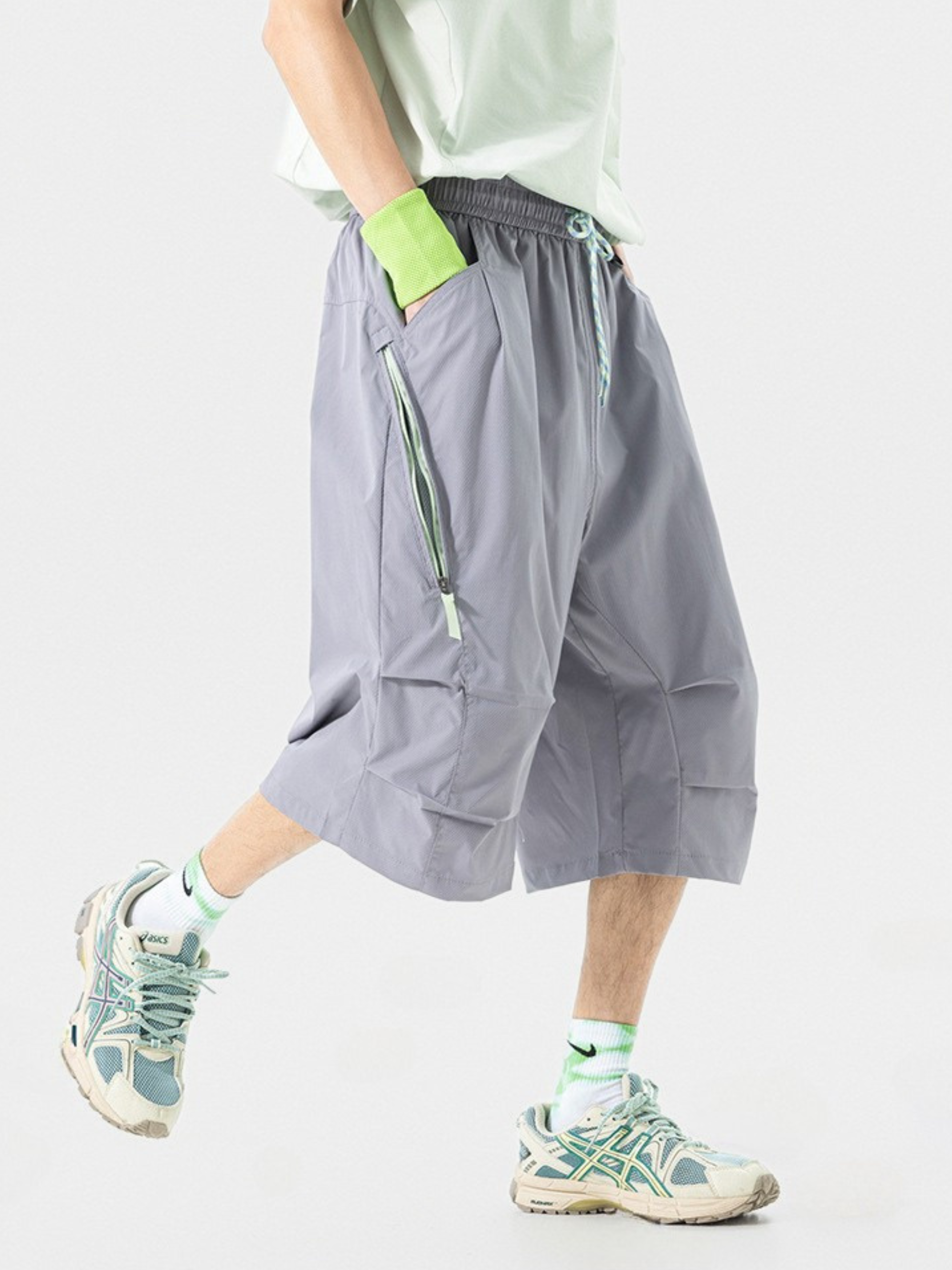 DewDash - Unisex Water-Repellent Wrinkle Utility Shell Shorts