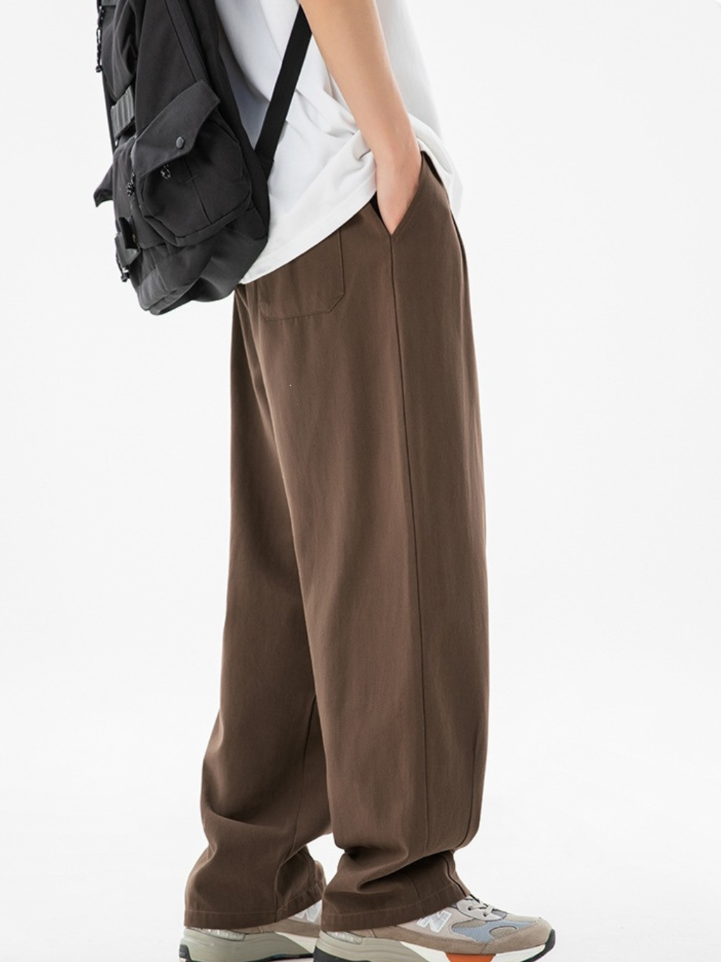 AlpineHike - Men's Washed Cotton Relaxed Fit Pants