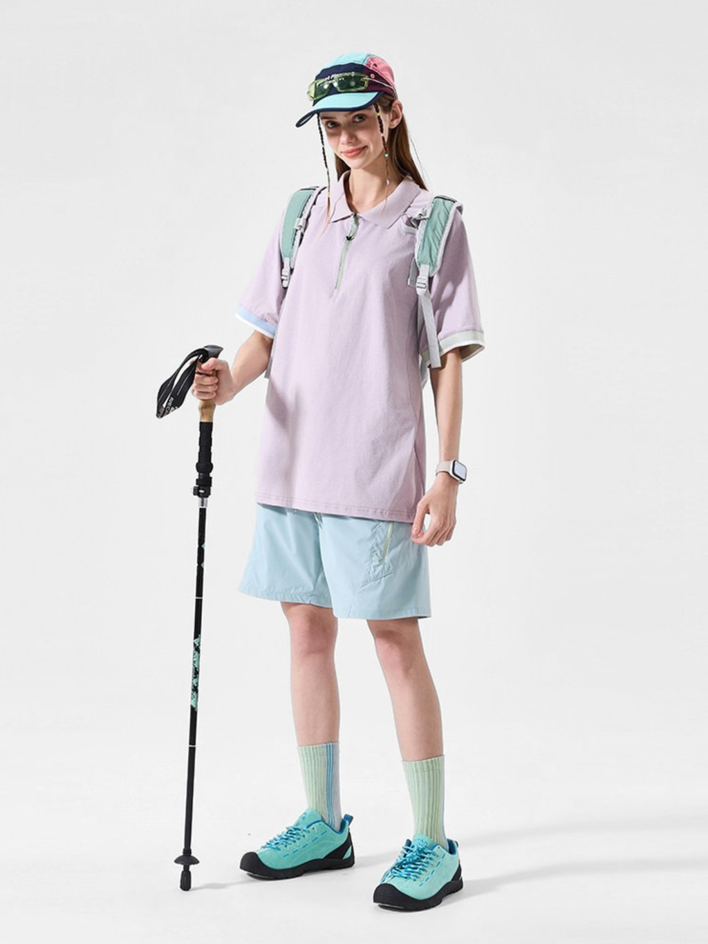 ChillFlask - Antibacterial Quick-Dry Half-Zip Polo T-Shirt