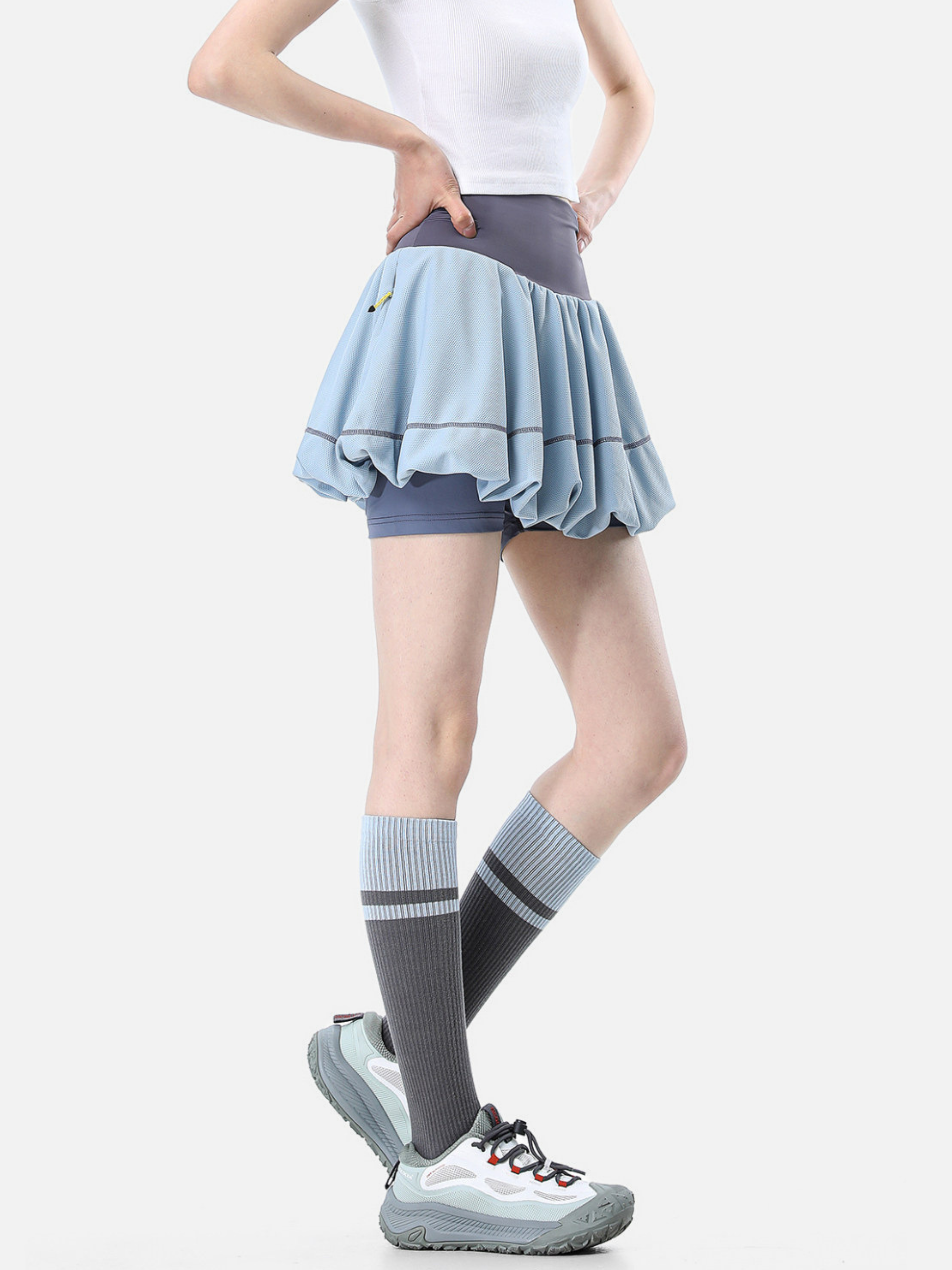Boreax - Women's UV Protection Anti-Static 2-in-1 Bubble Skirt