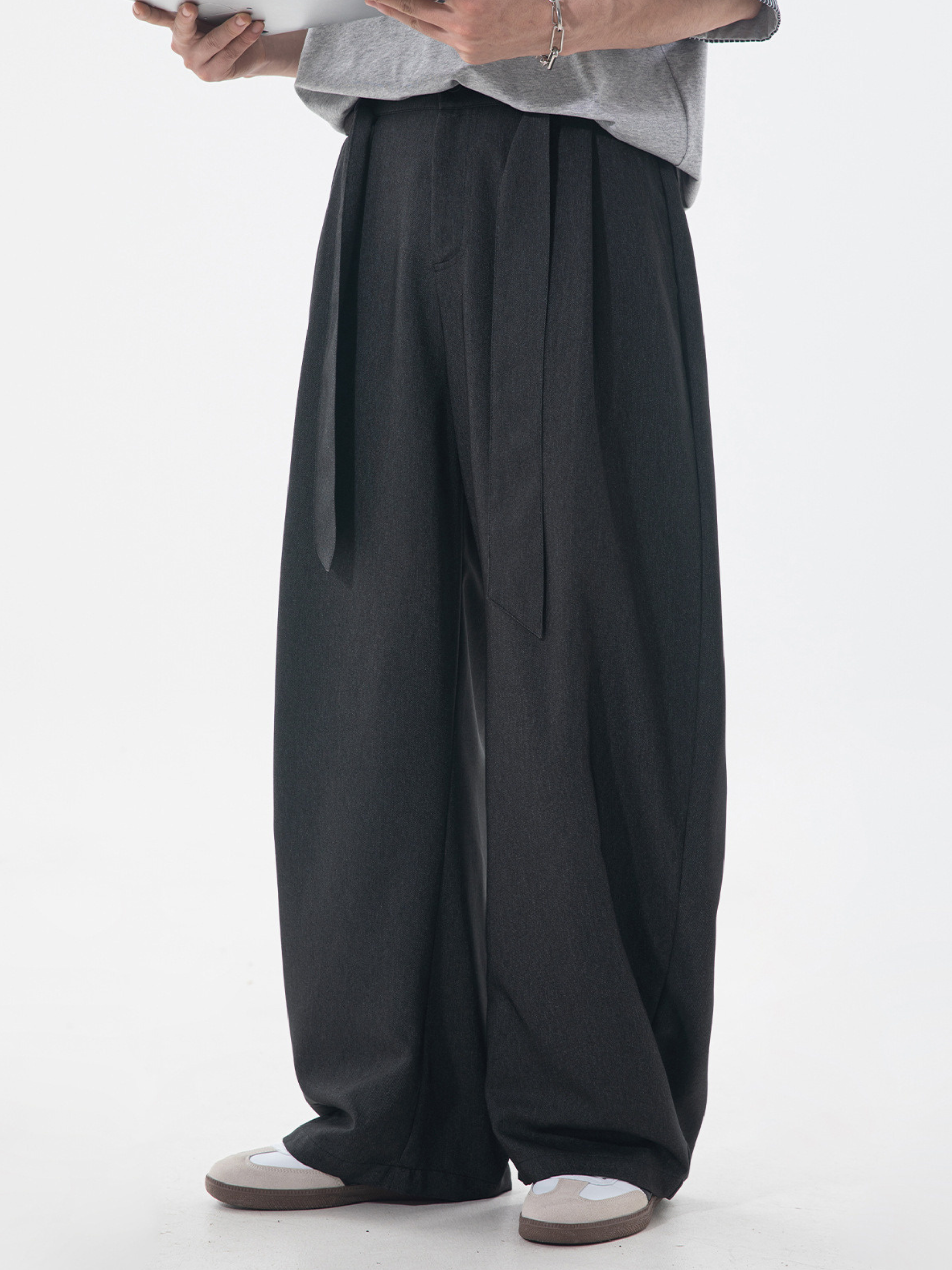 Slowtrail - Men's Faux Denim CleanFit Curved Pants