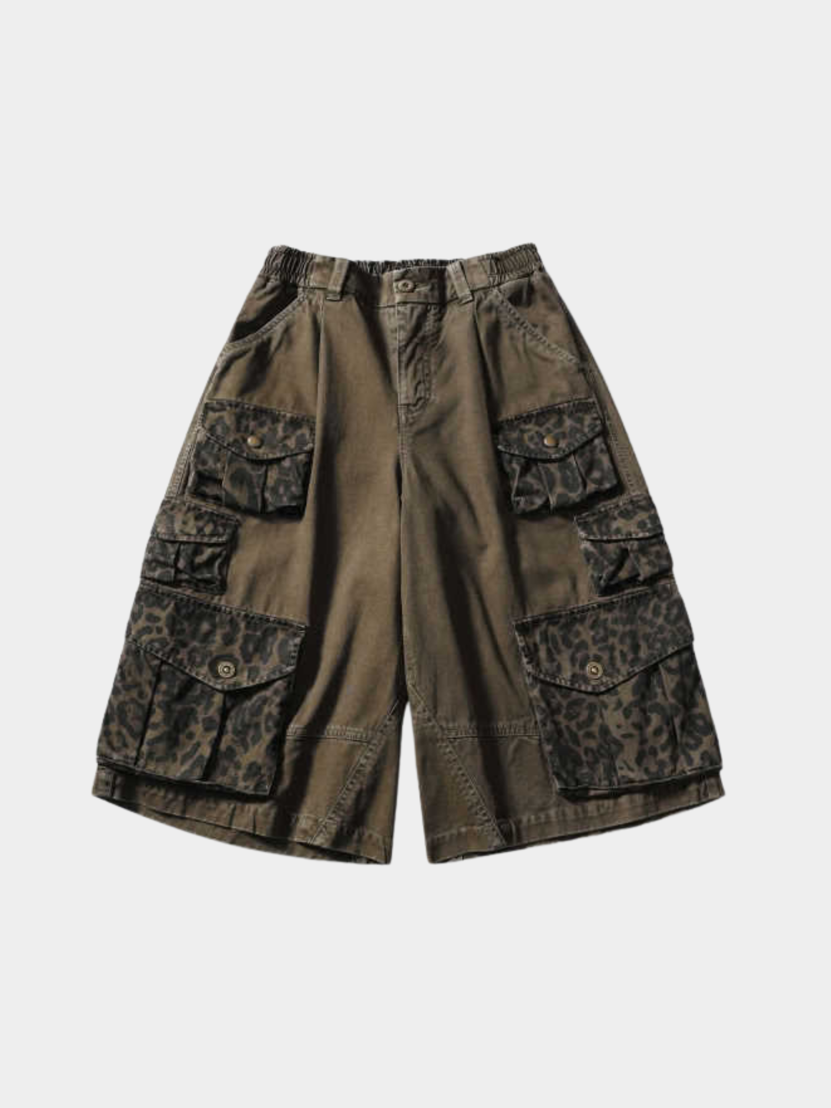 CampStick - Washed Solid Utility Cropped Pants