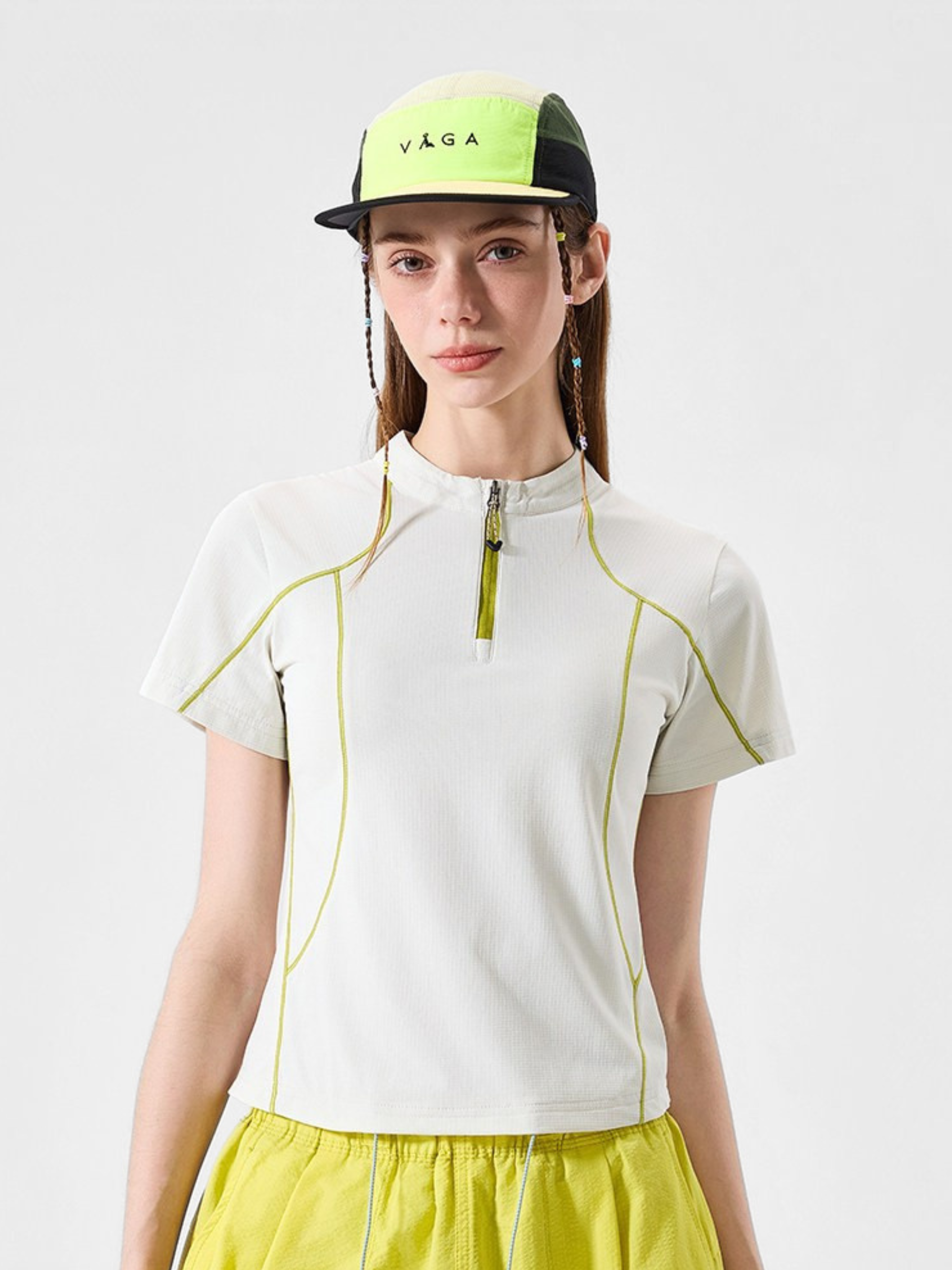 ChillChair - Women's Quick-Dry Antibacterial Half-Zip Performance T-Shirt