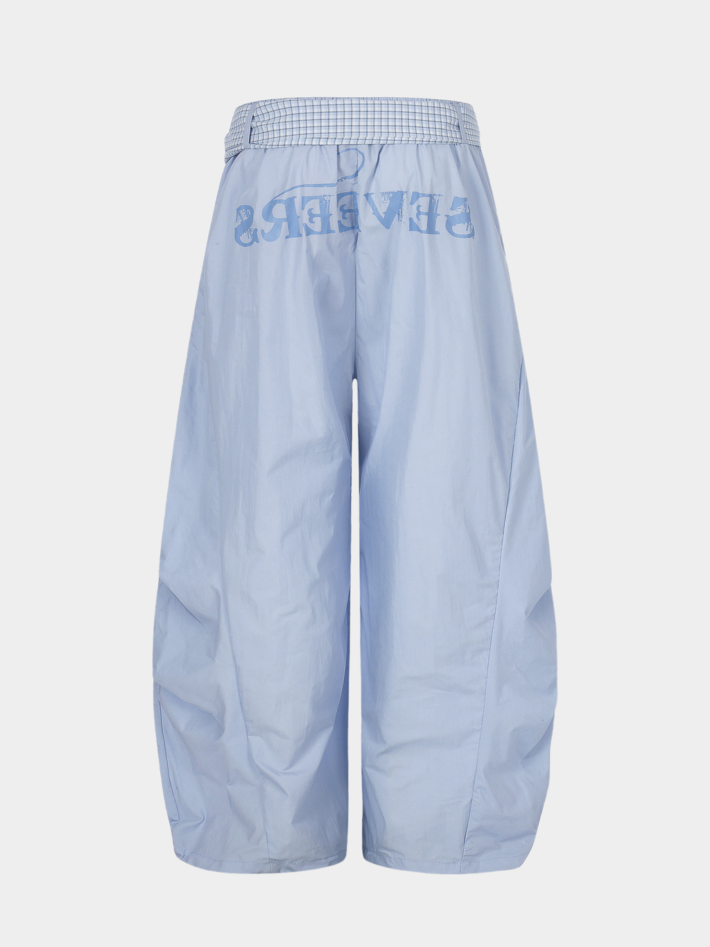 SoftEarth - Women's Plaid Panel Belt Straight-Leg Pants