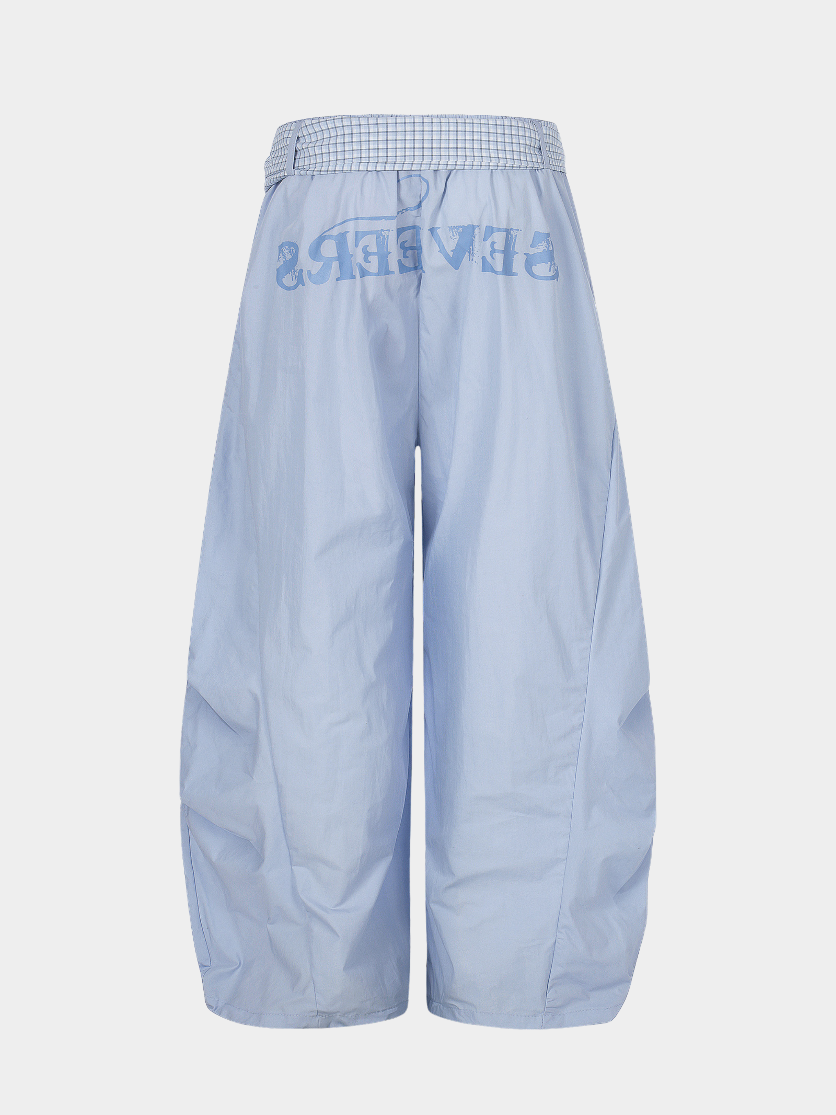 SoftEarth - Women's Plaid Panel Belt Straight-Leg Pants