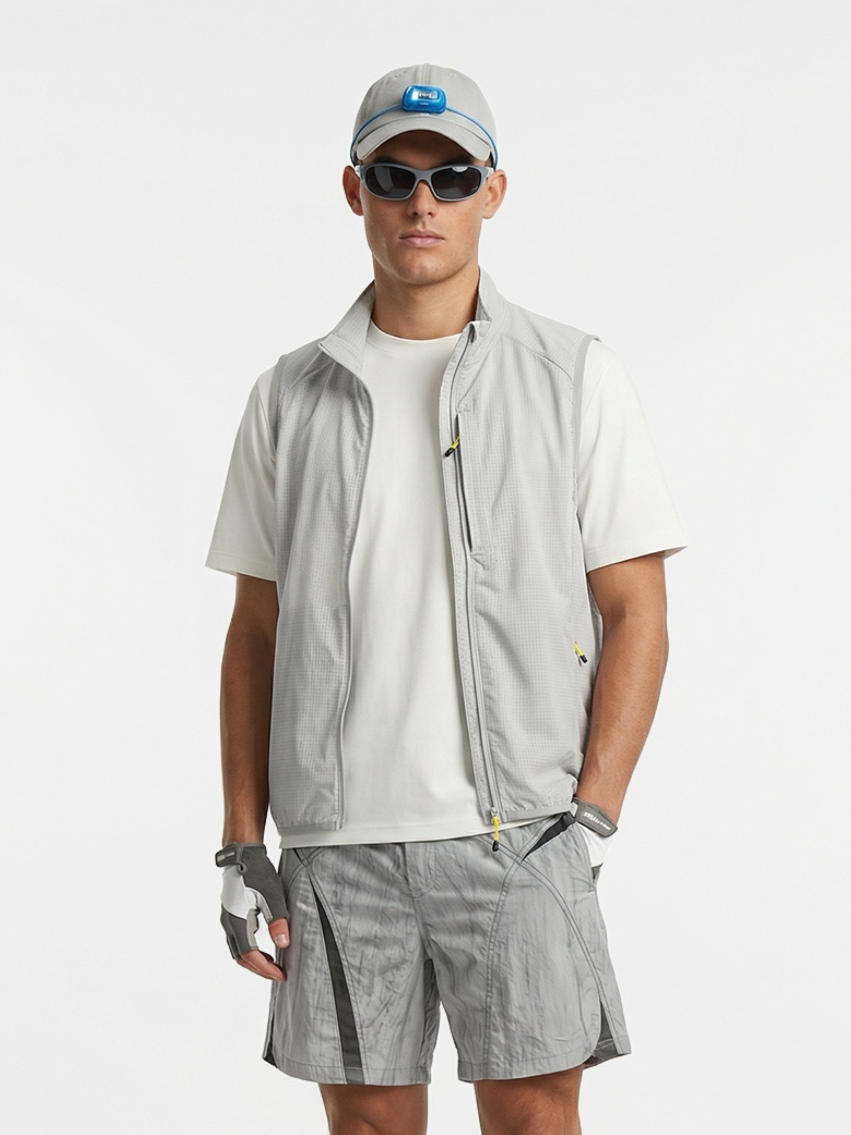 FoxCliff - Lightweight Perforated Mesh Breathable Zip Vest