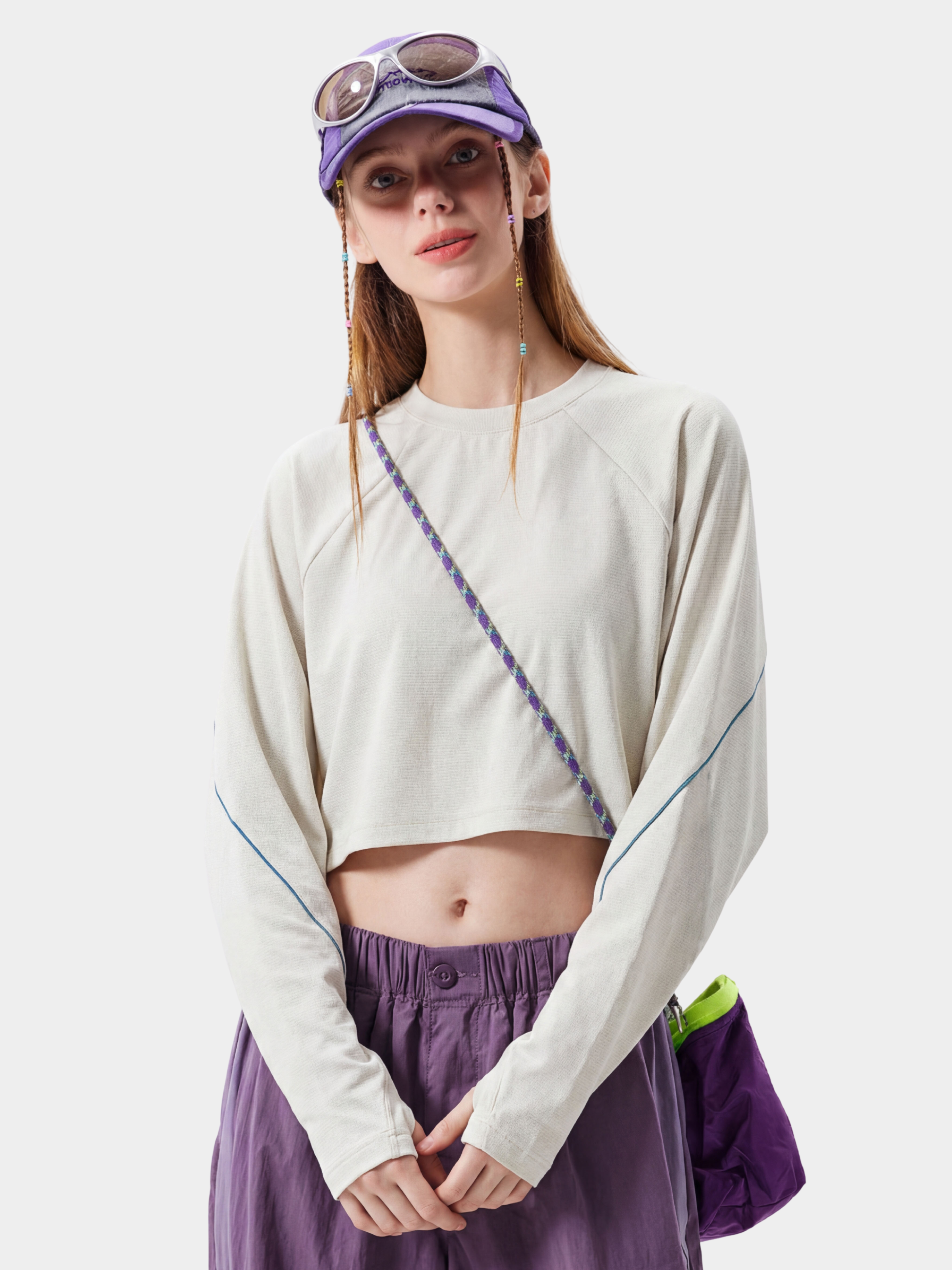 Crossland - Women's Lightweight Breathable Quick-Dry Cropped Long Sleeve