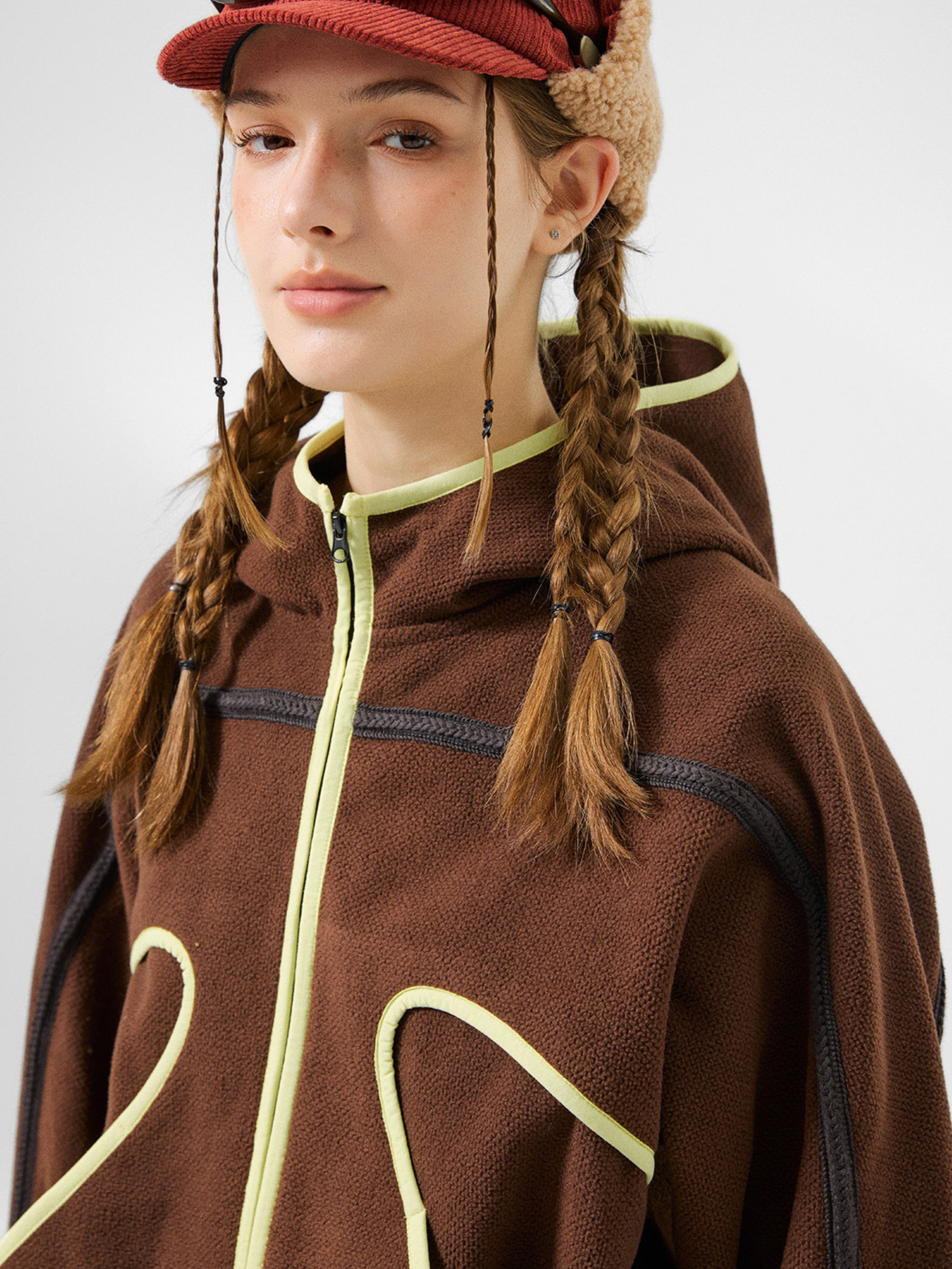 CrowPeak - Women's Colorblock Textured Zip-Up Jackets
