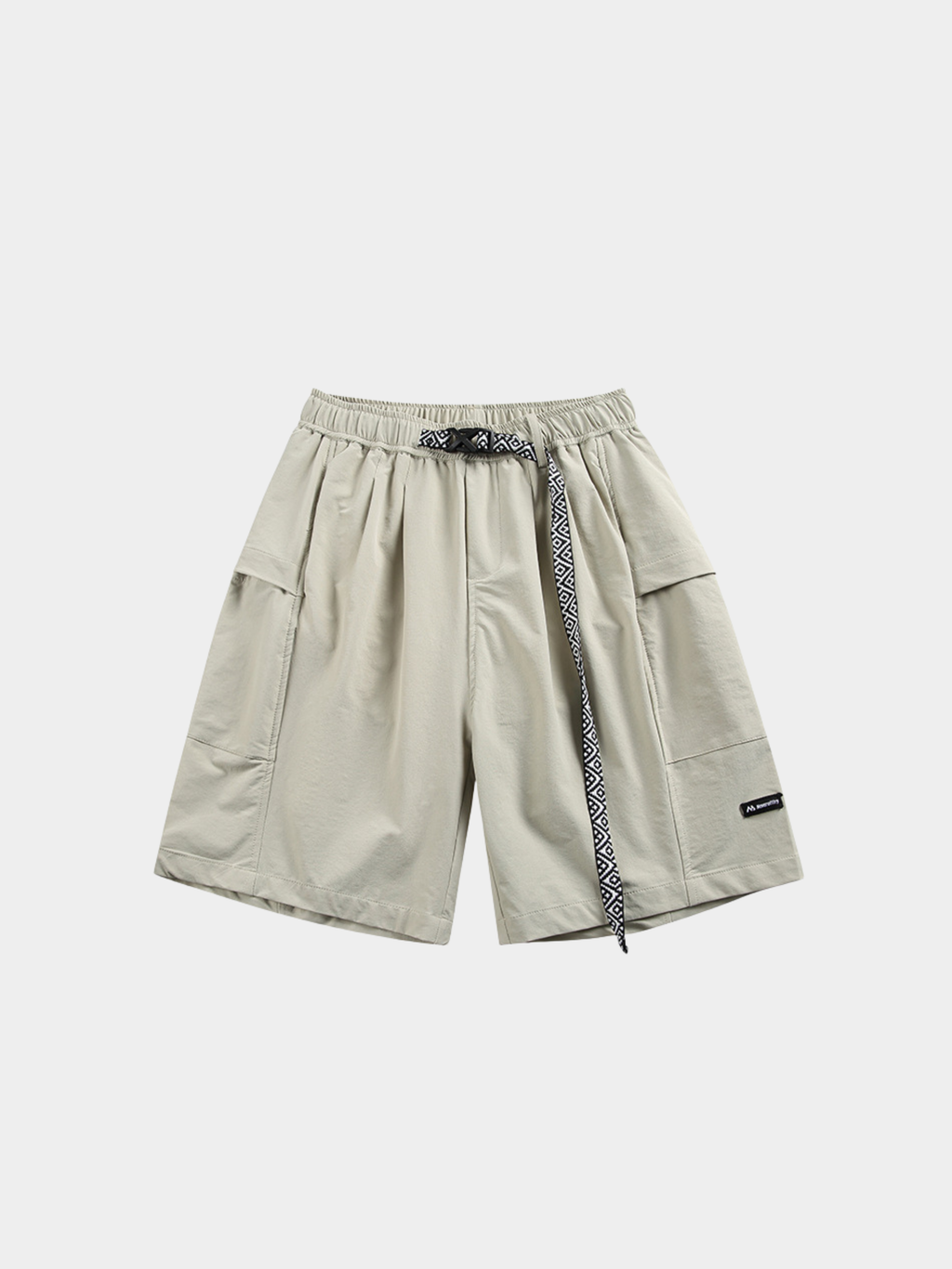 Rainhewn - Men's Lightweight Quick-Dry Belted Casual Shorts