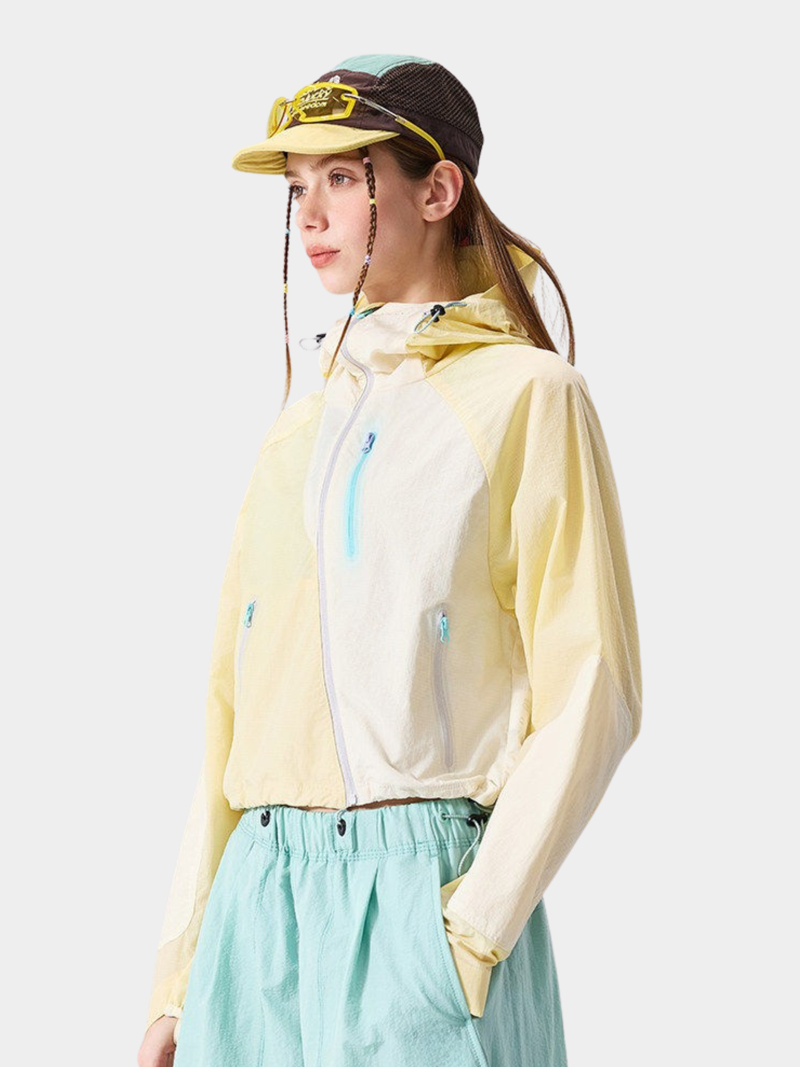 FrostFold - Women's UPF50+ Cropped Hooded Sun Protection Jacket