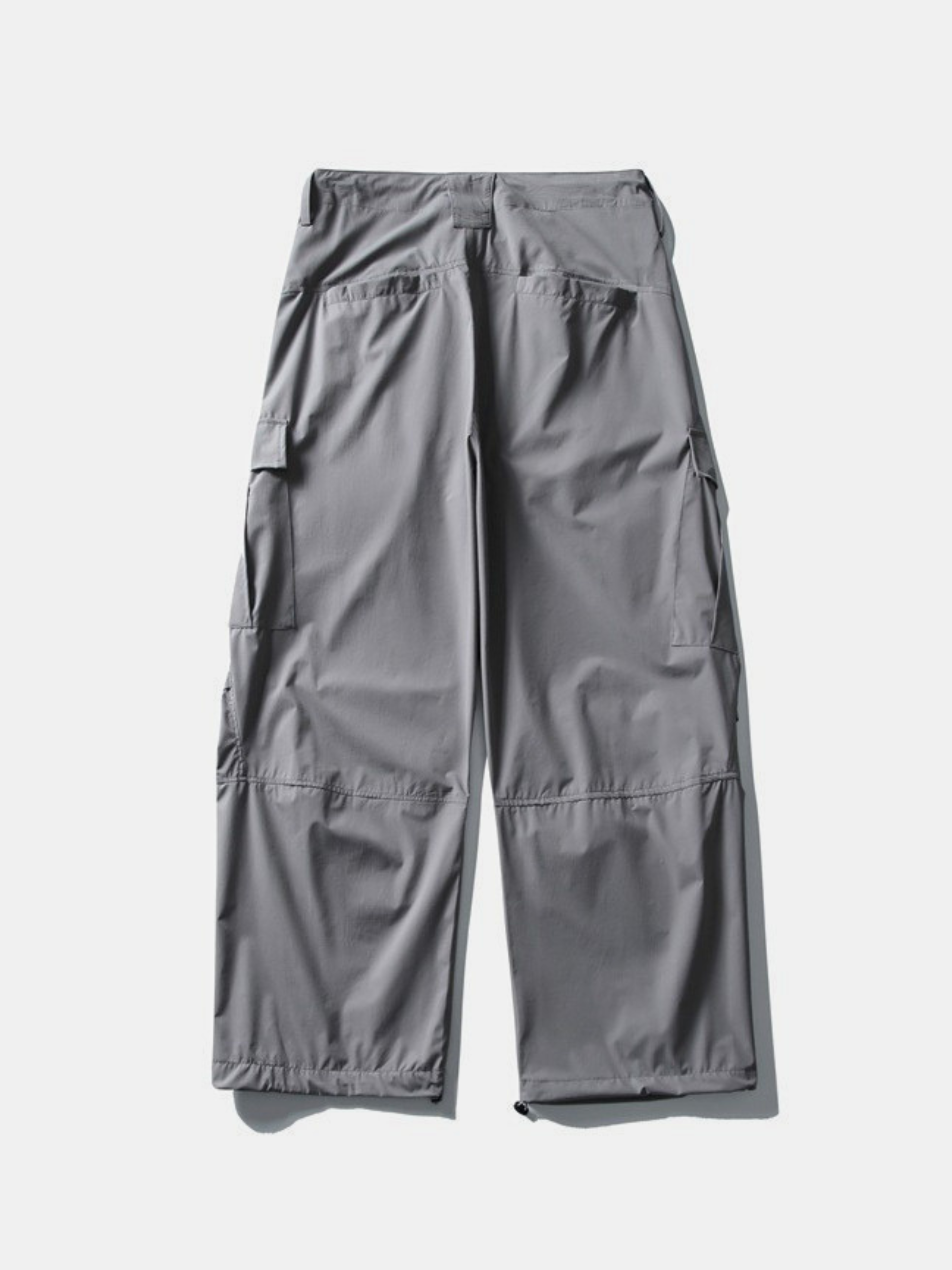 FoxSight - Unisex Lace-Up Layered Pink Curved Parachute Pants