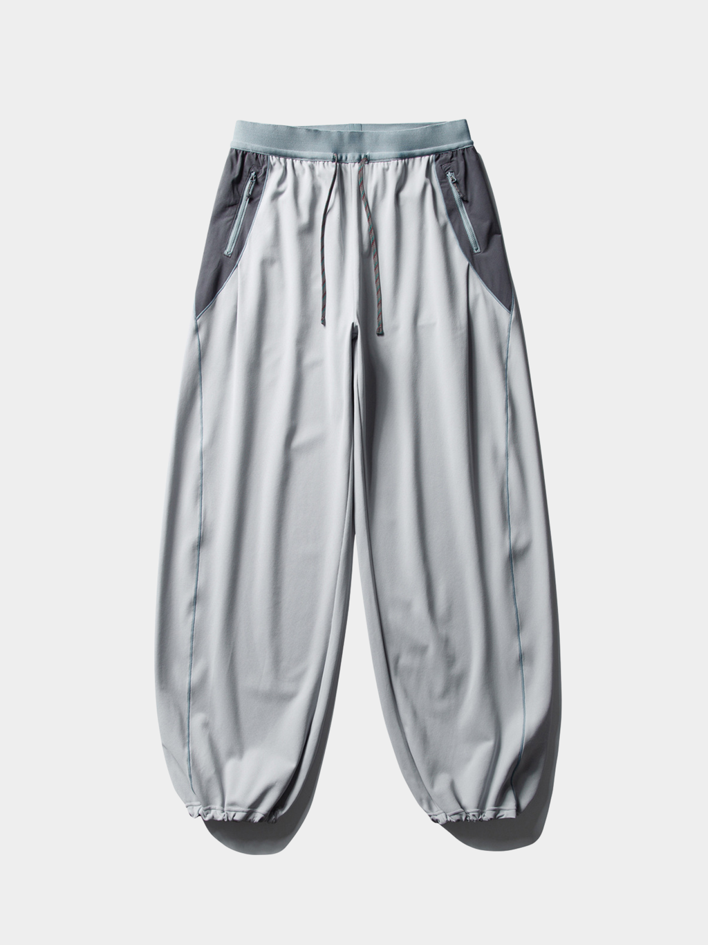 RunFlow - Unisex Contrast Stitch Lightweight Quick-Dry Paratrooper Pants