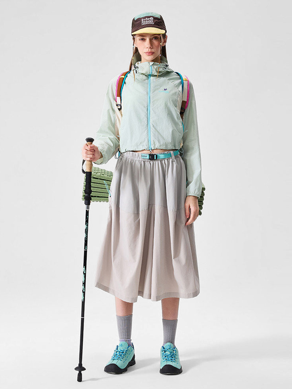 Resonance - Women's Water-Repellent Colorblock Cropped Jacket