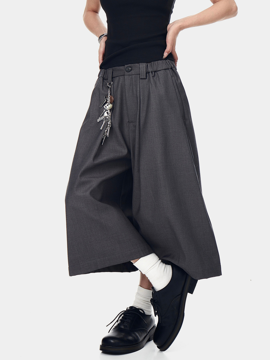 Thunderbark - Women's Wrinkle-Resistant Wide-Leg Cropped Pants
