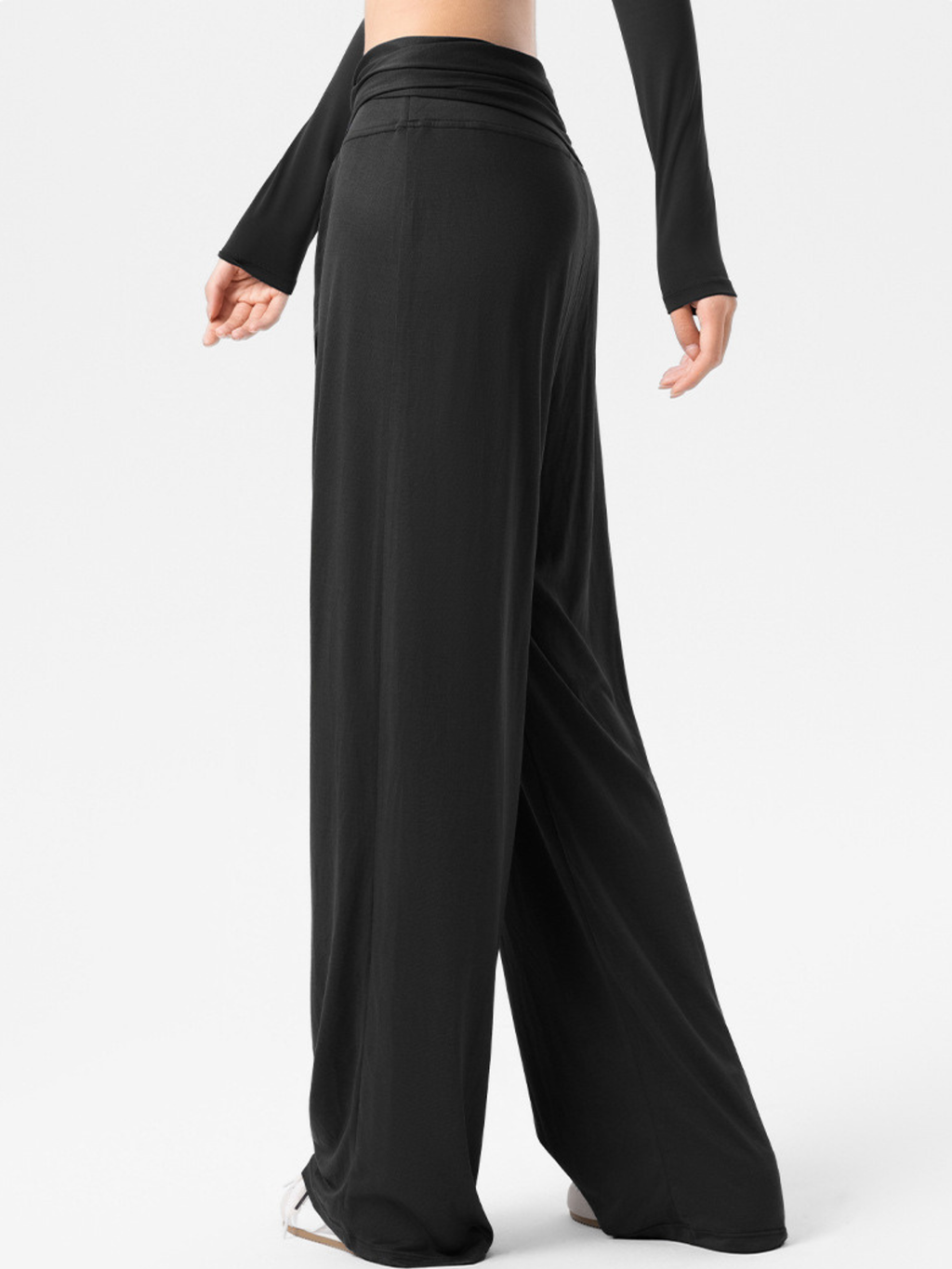 EchoCrest - Women's Detachable Belt Breathable Wide-Leg Pants