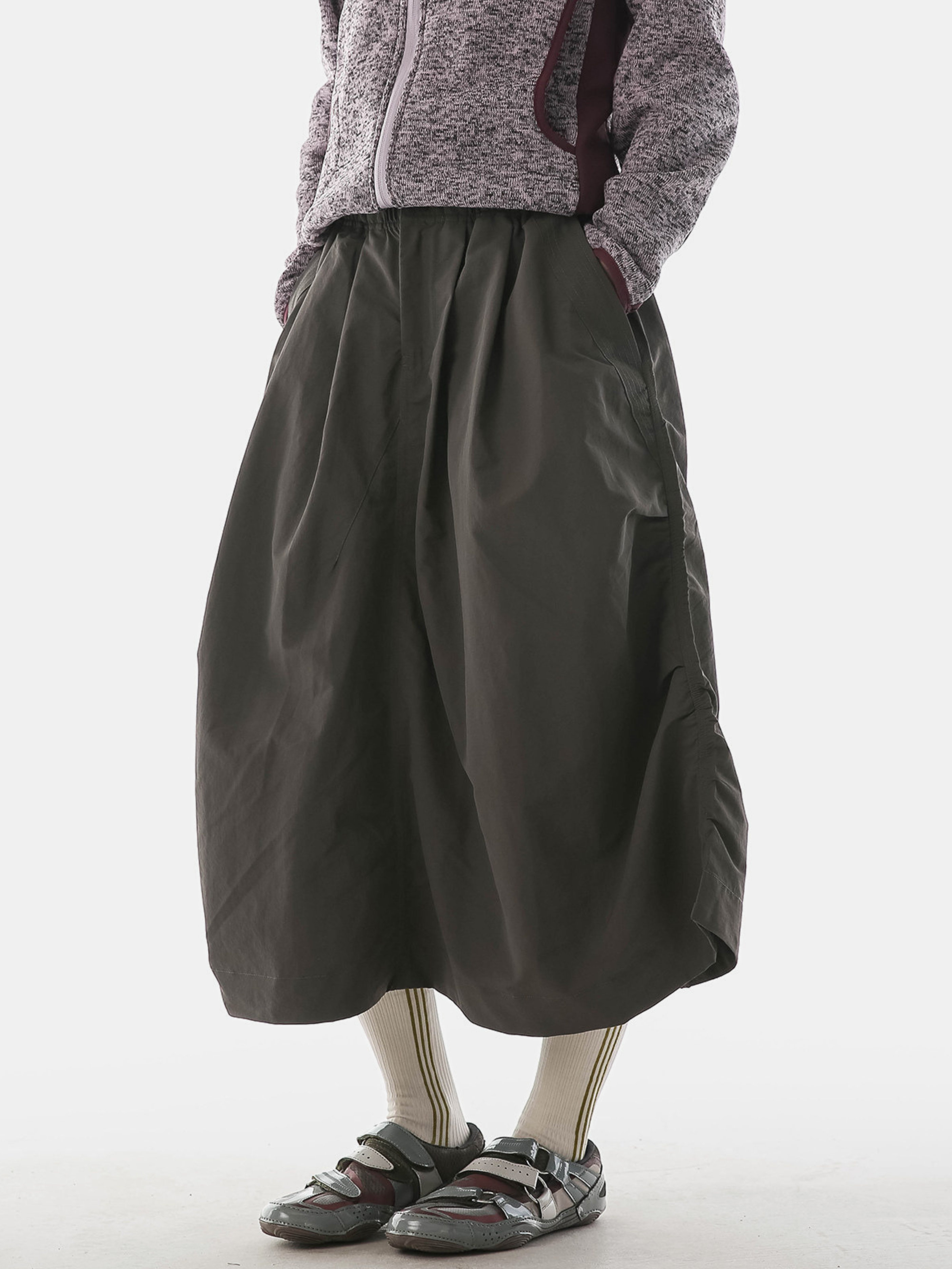 Clifftide - Women's Water-Repellent Quick-Dry Crinkle Midi Skirt
