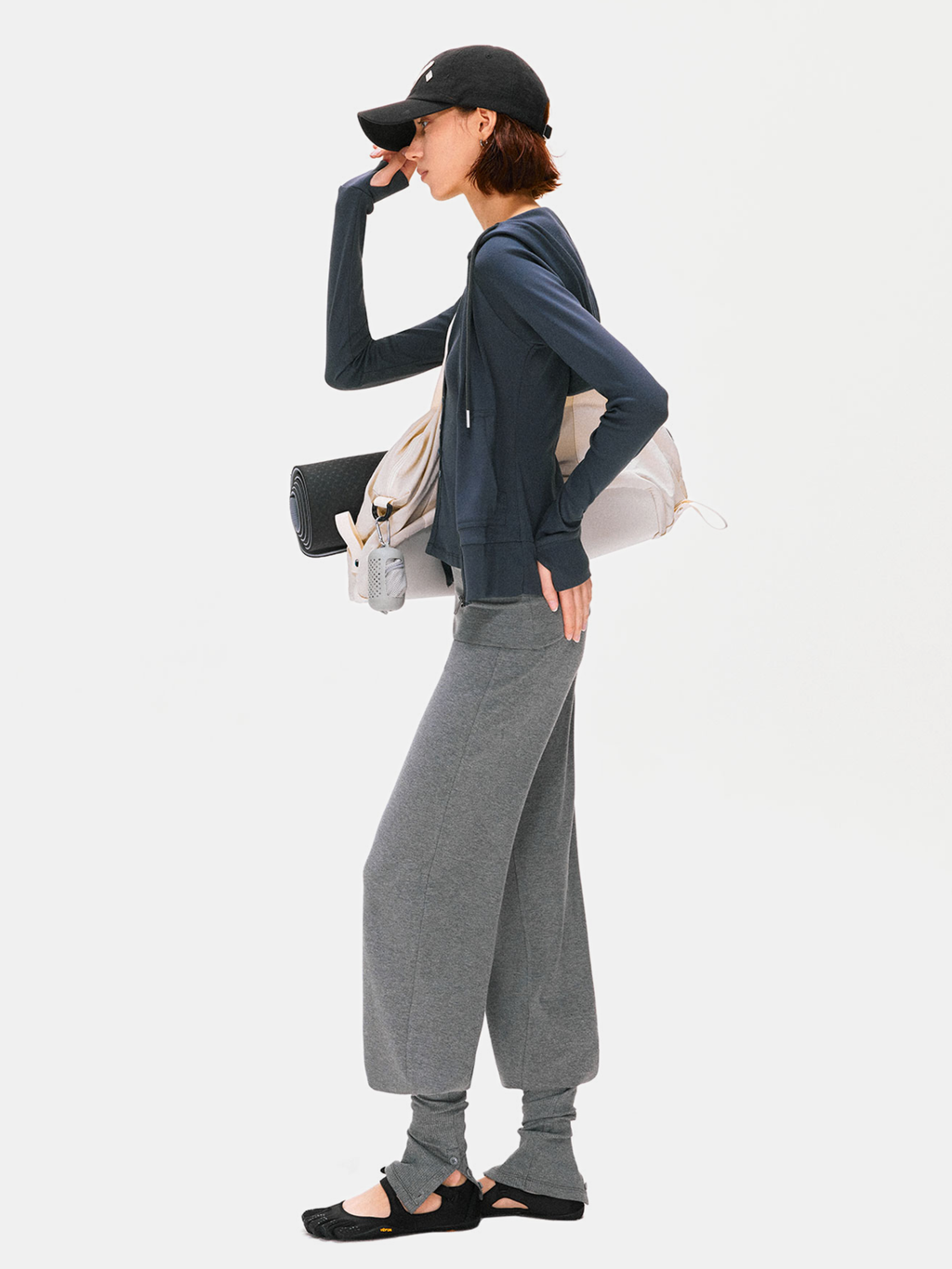 Hallowbrook - Women's Detachable Sock-Cuff Convertible Sweatpants