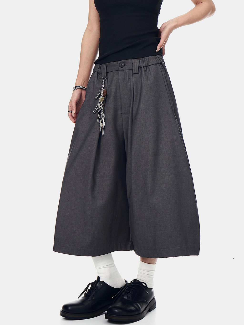 Thunderbark - Women's Wrinkle-Resistant Wide-Leg Cropped Pants