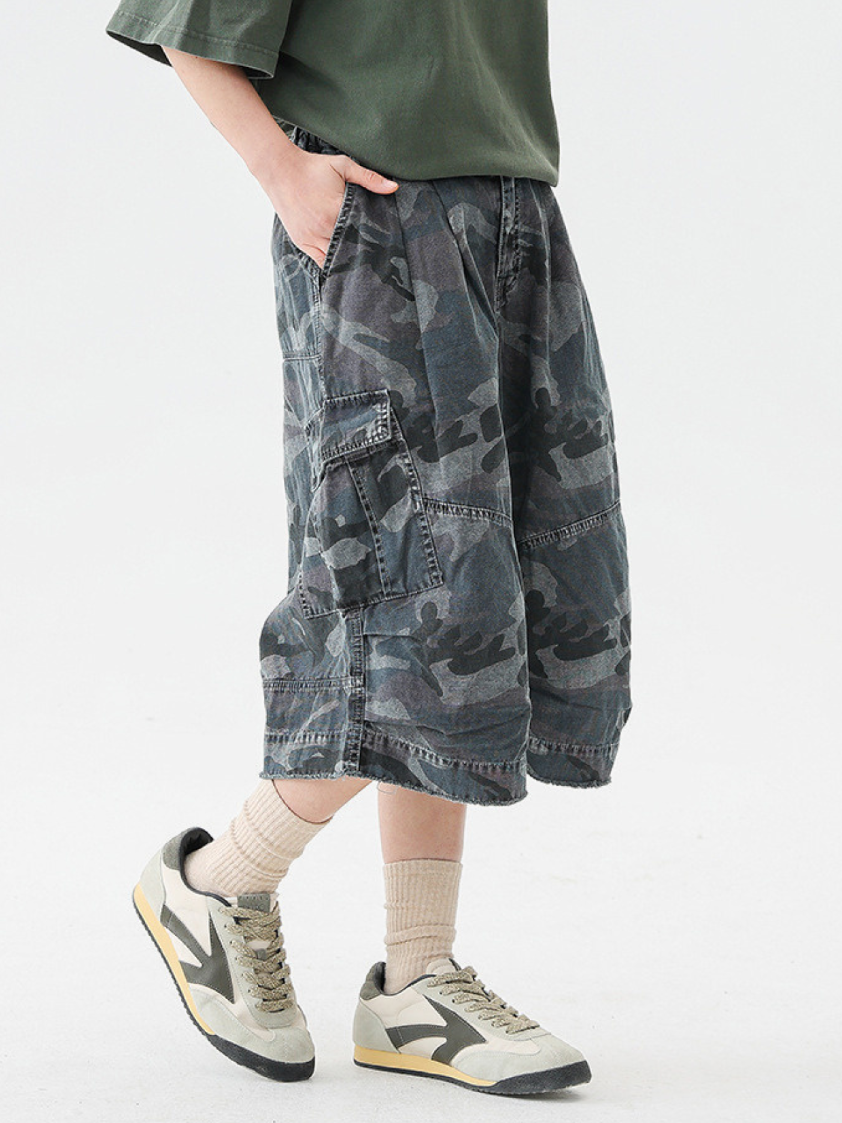 CampShell - Multi-Pocket Camouflage Relaxed Shorts