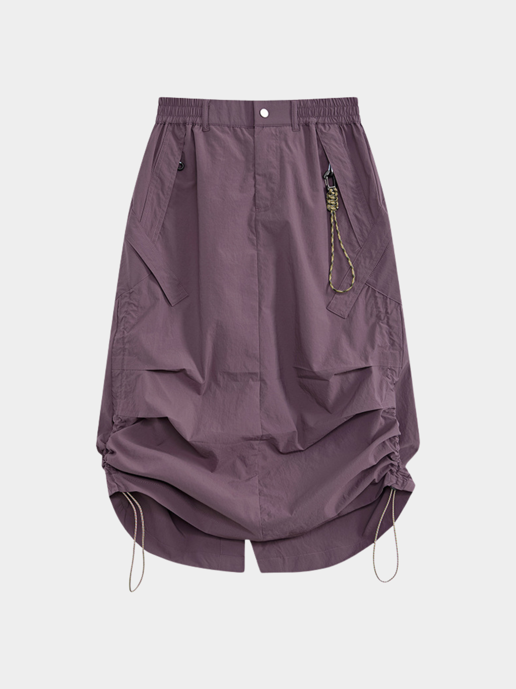 MontView - Women's Quick-Dry Drawstring Utility Midi Skirt