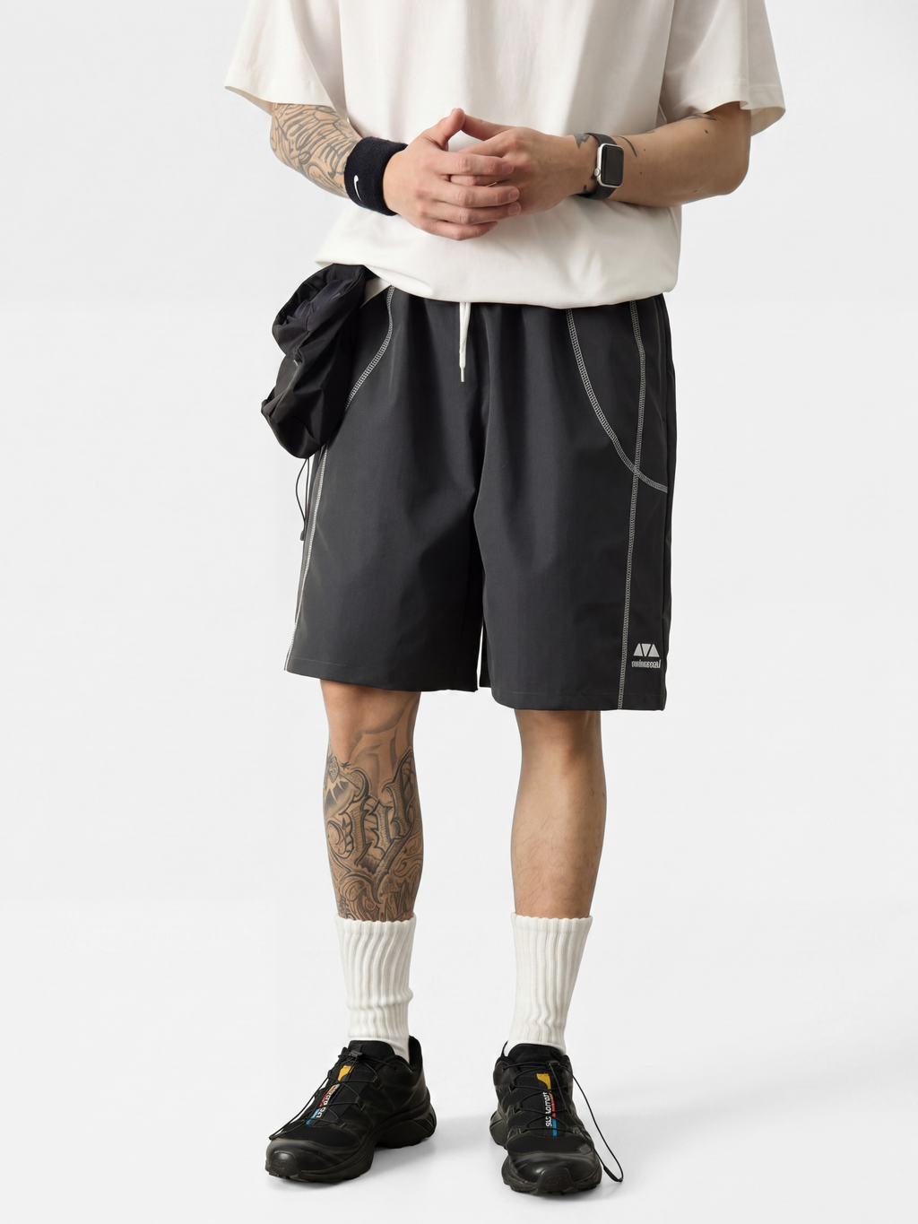 AlpineMist - Men's Colorblock Lightweight Quick-Dry Athletic Shorts