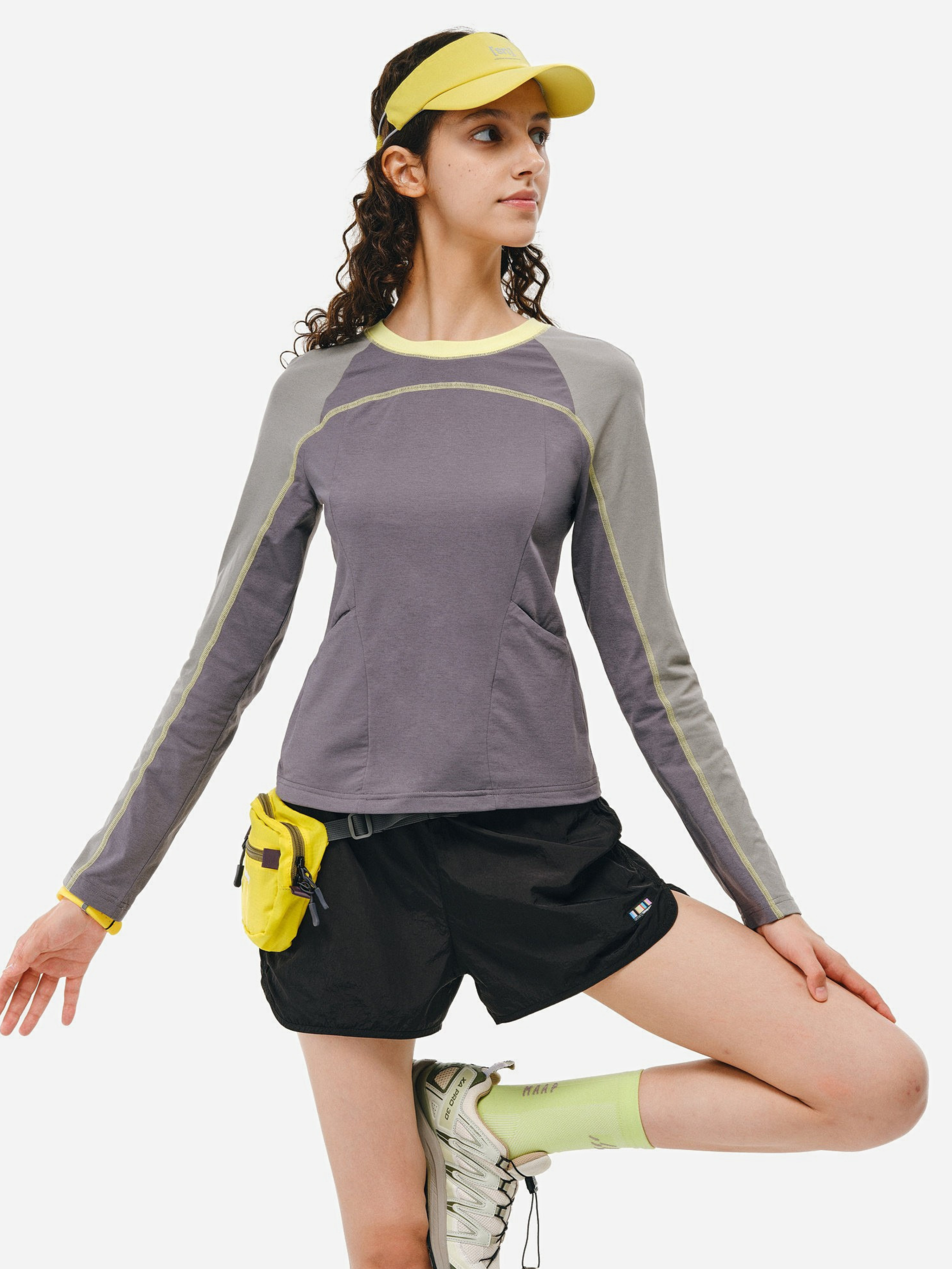 OwlPerch - Women's Color-Block Quick-Dry Long Sleeve T-Shirt