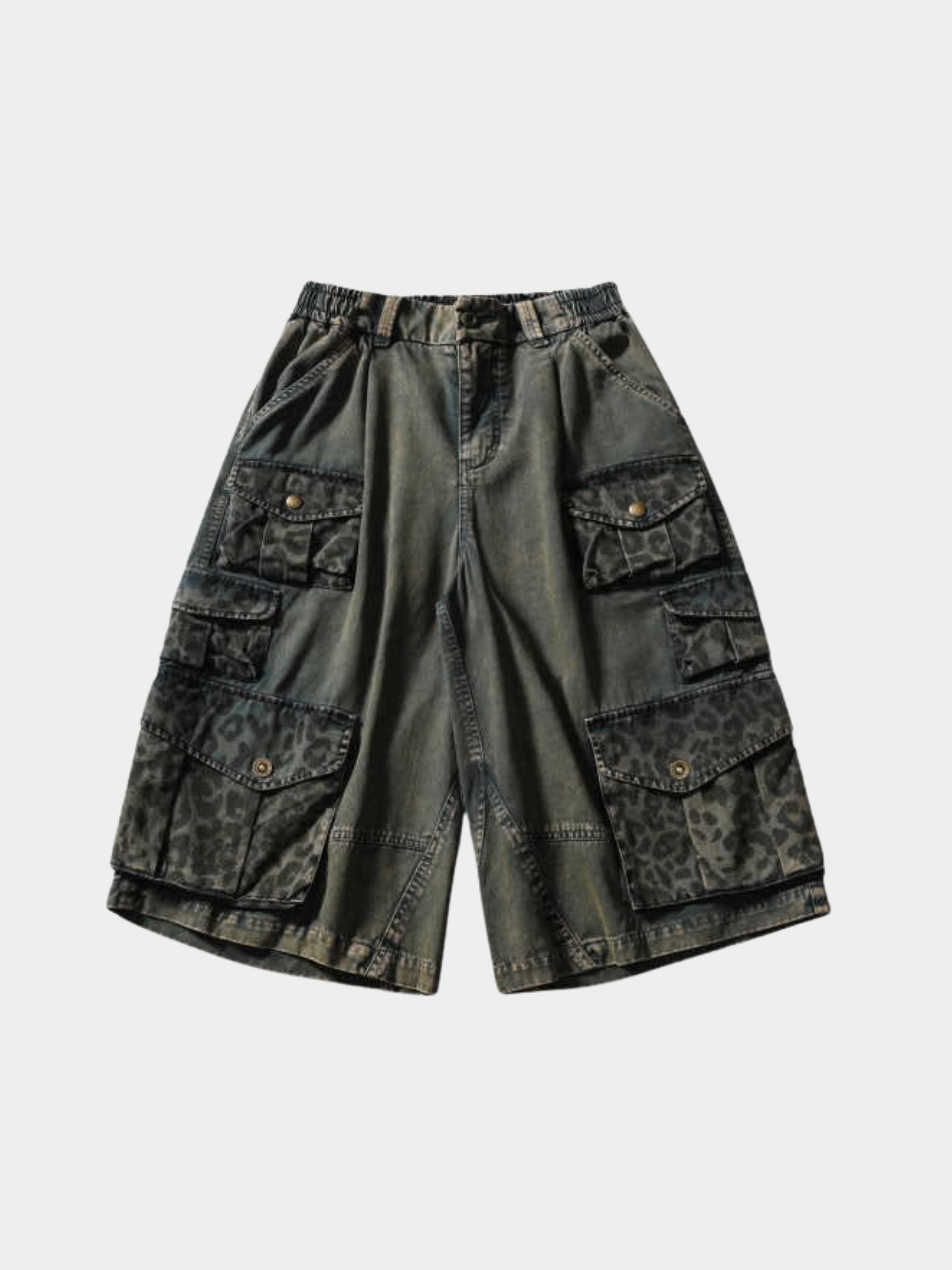 CampStick - Washed Solid Utility Cropped Pants
