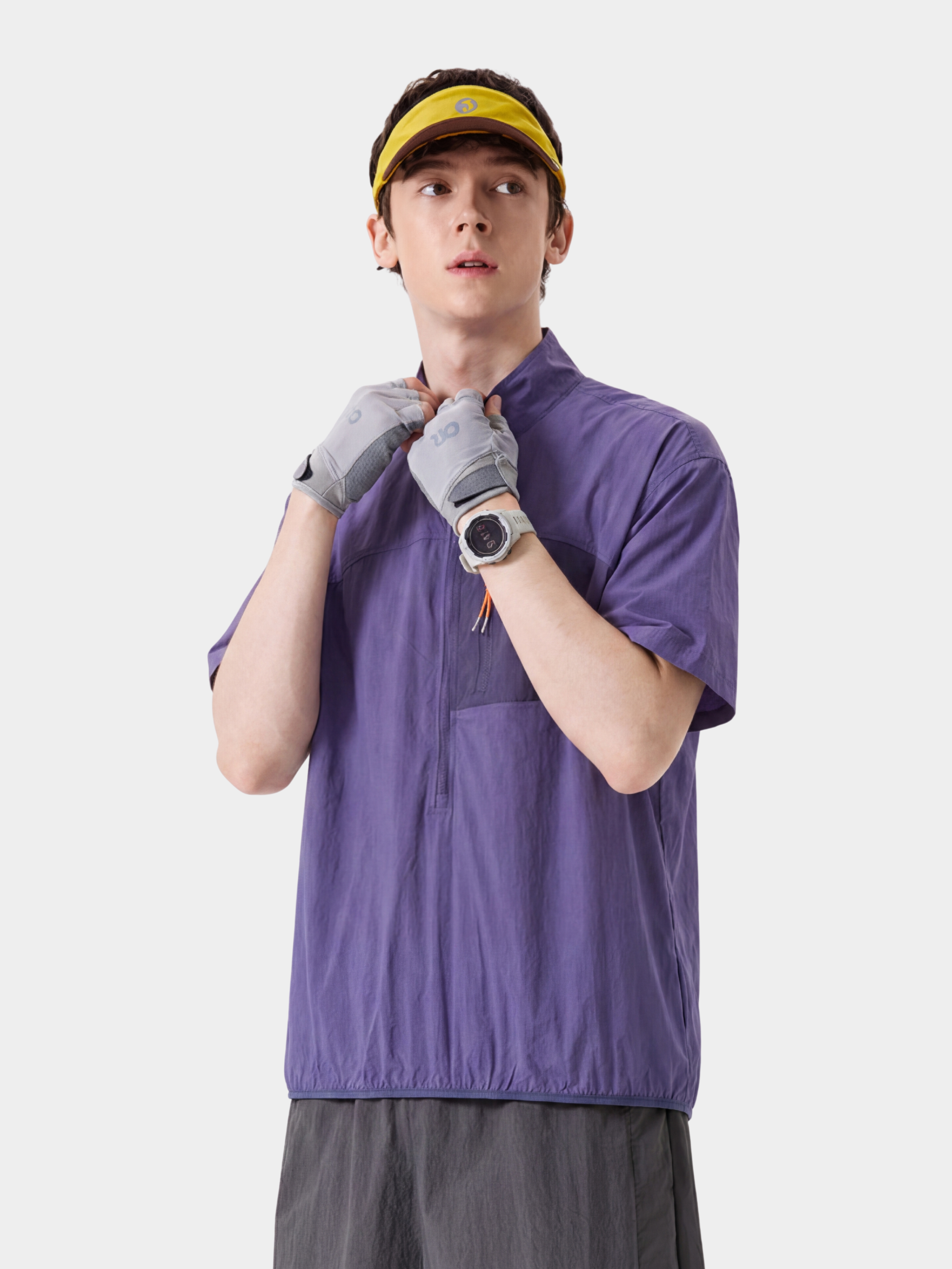IronRidge - Unisex UPF50+ Lightweight Half-Zip Stand Collar Quick-Dry T-Shirt