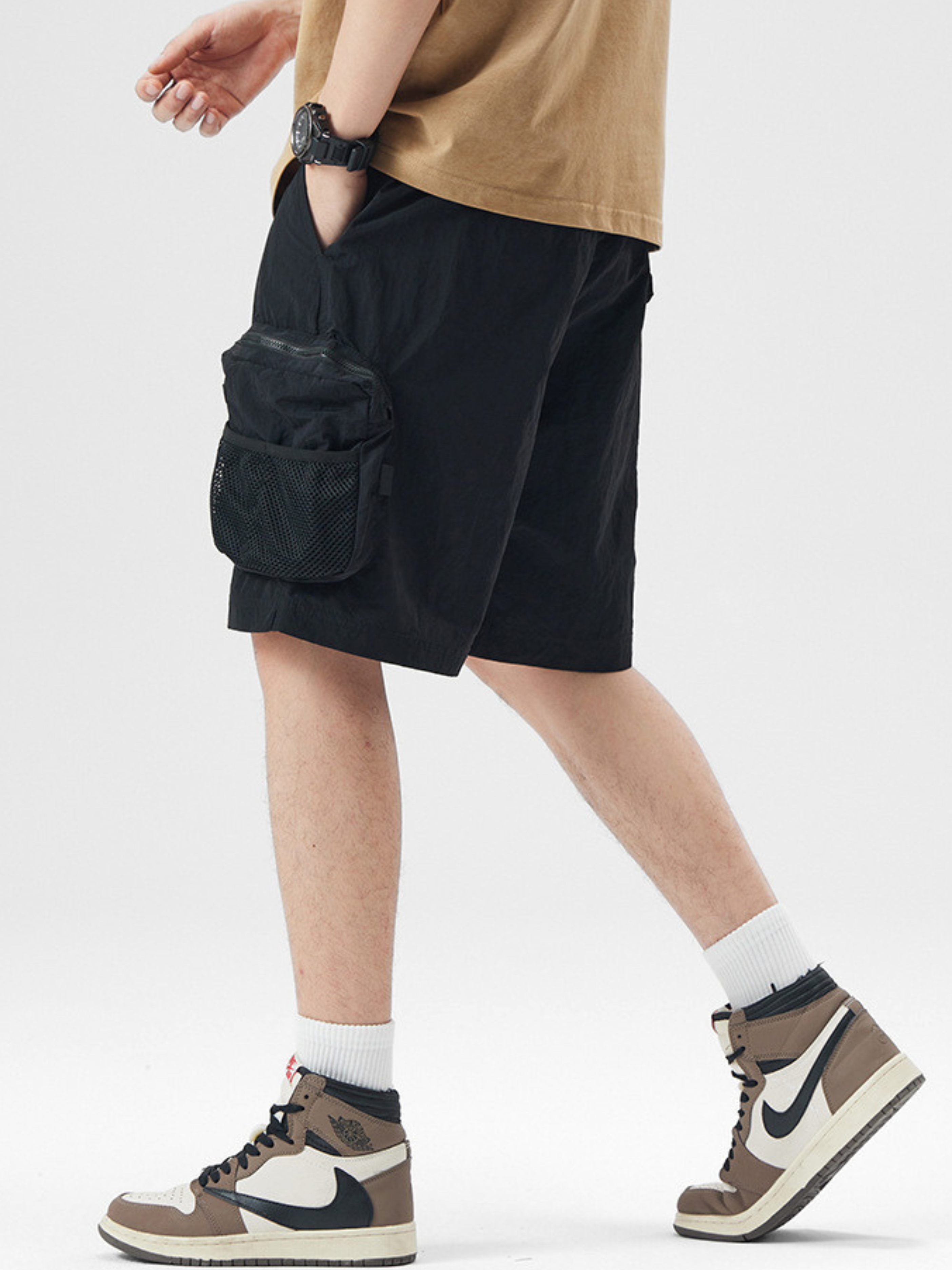 AlpineCrag - Men's Breathable Wrinkle-Resistant Cargo Shorts