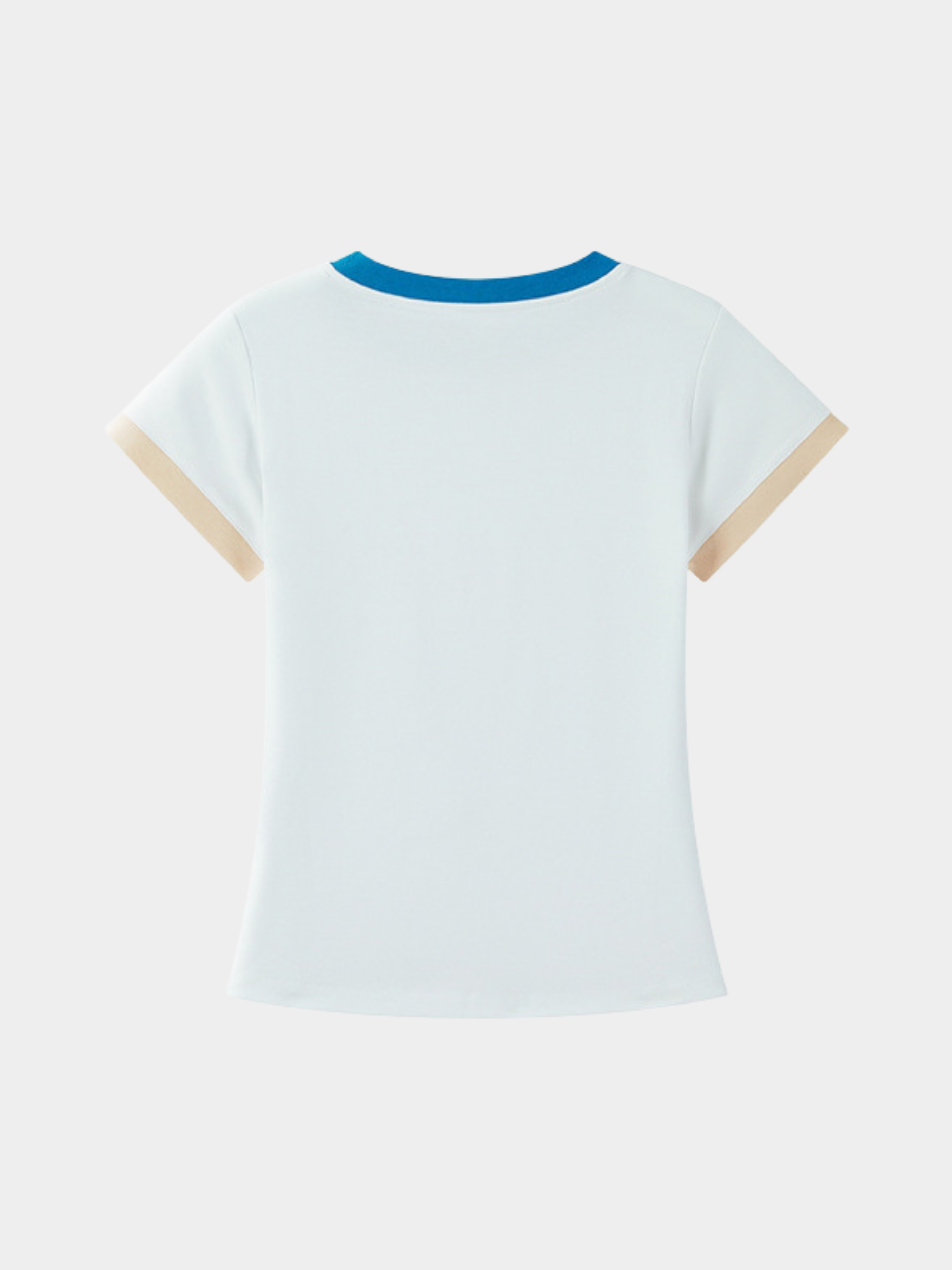 Aquaflow - Women's Color-Block Slim Fit Cropped T-Shirt