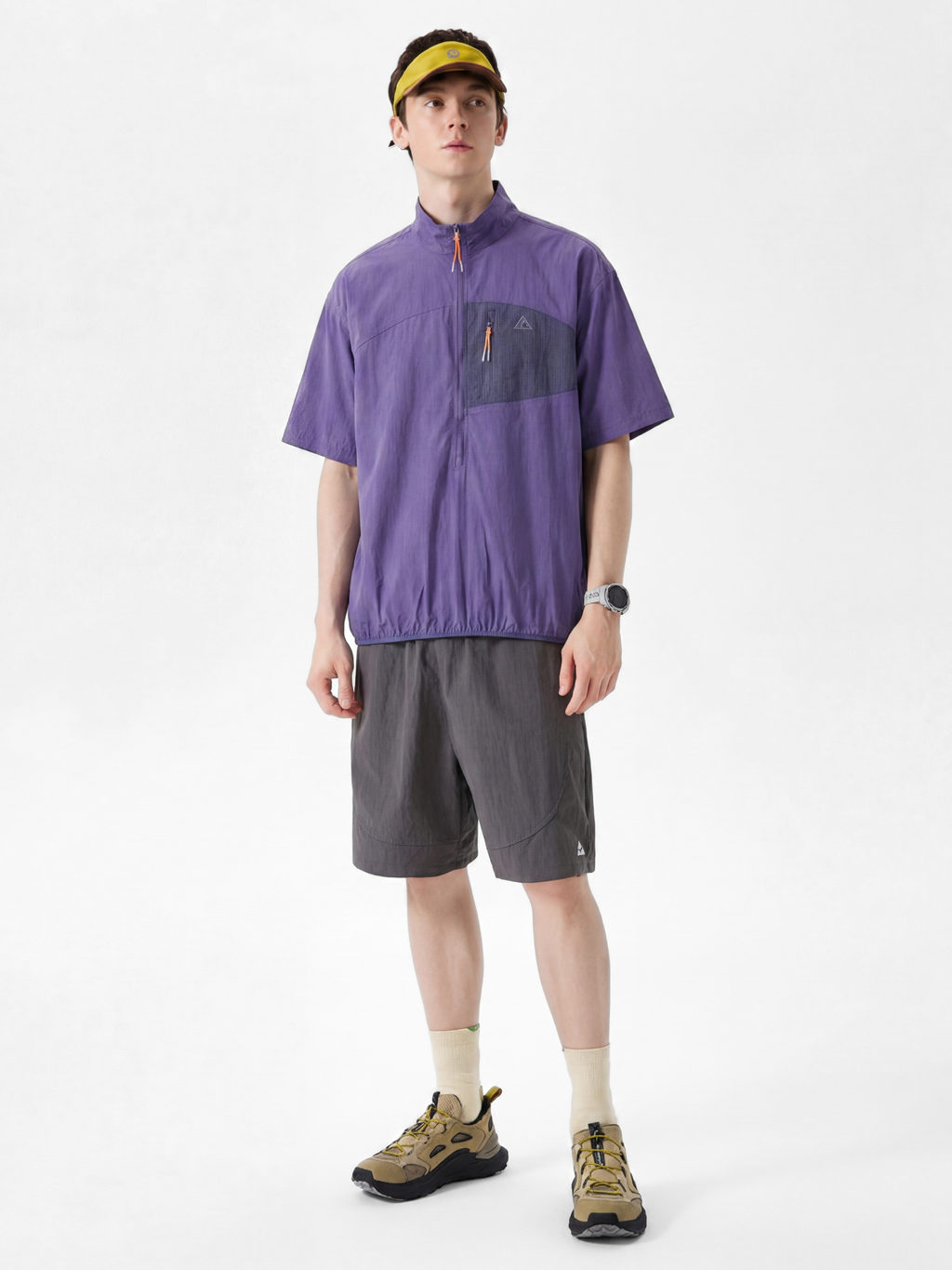 IronRidge - Unisex UPF50+ Lightweight Half-Zip Stand Collar Quick-Dry T-Shirt