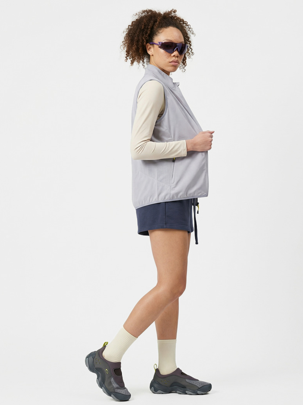 FoxCliff - Unisex Lightweight Perforated Mesh Breathable Zip Vest