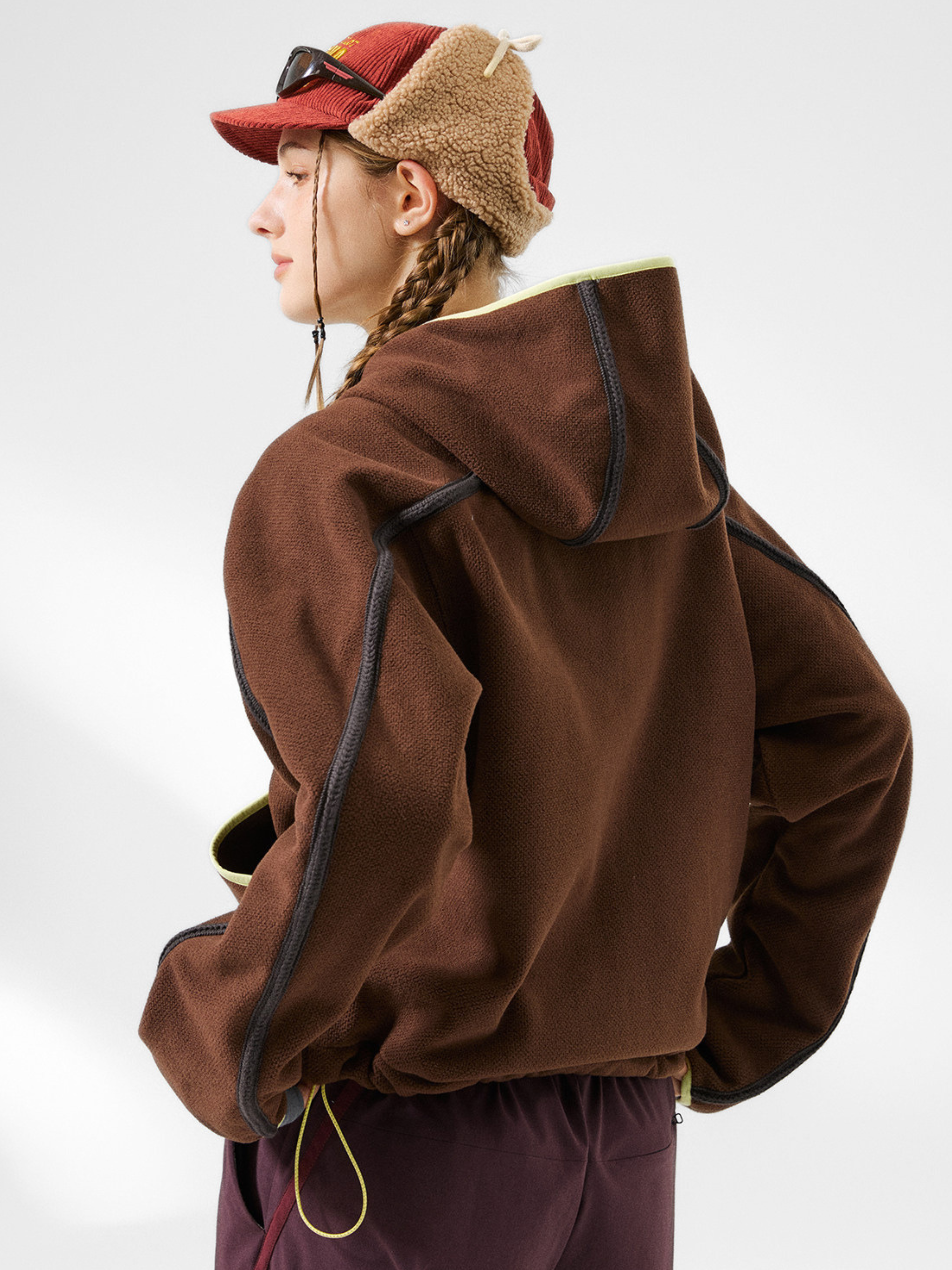 CrowPeak - Women's Colorblock Textured Zip-Up Jackets