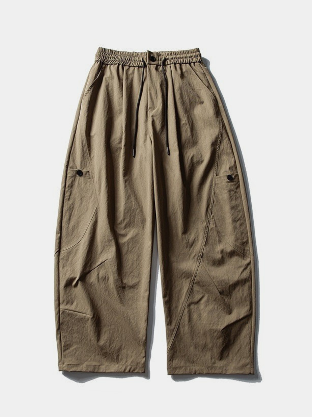 OwlWing - Men's Durable Curved Wide-Leg Cargo Pants