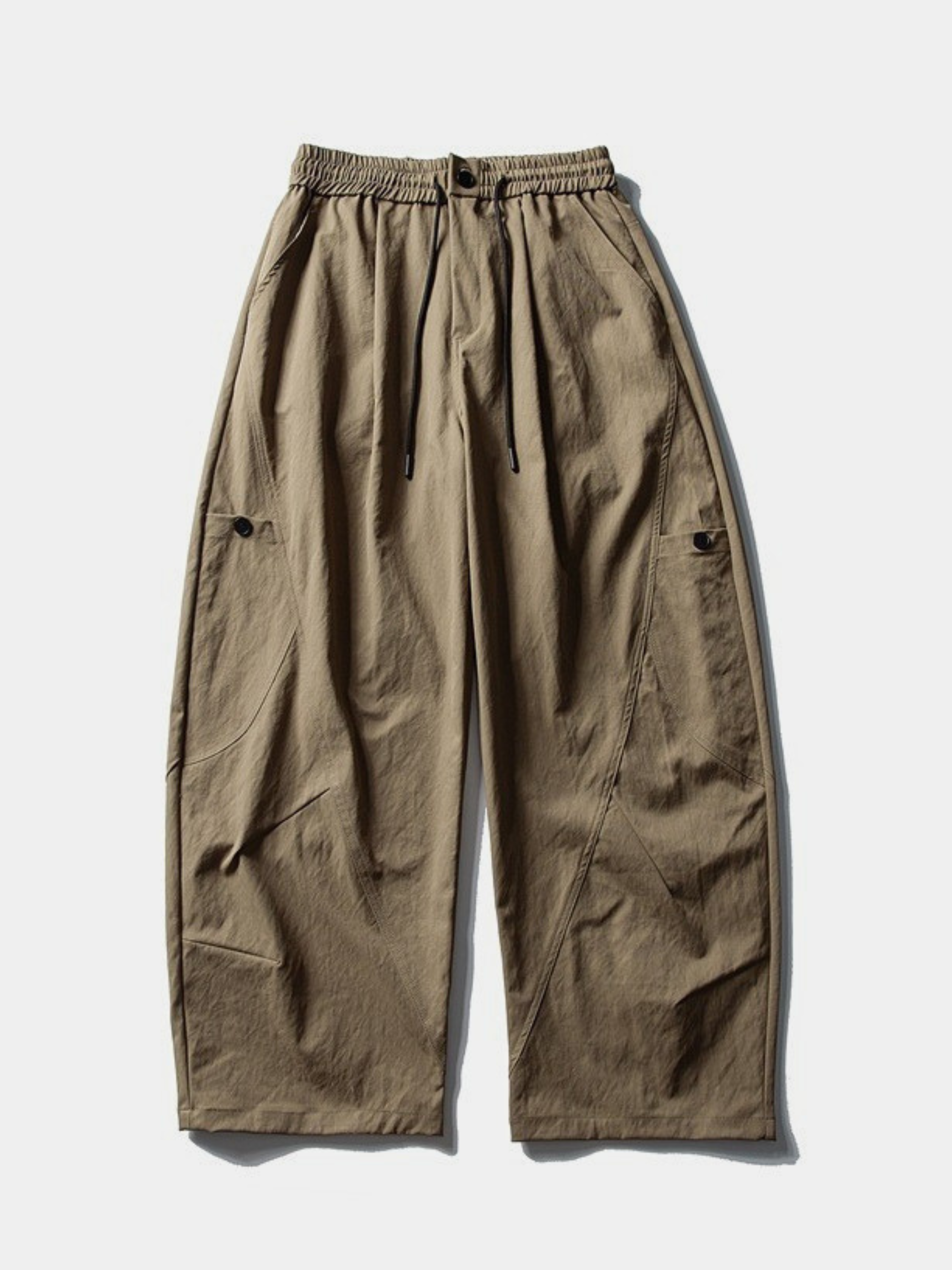OwlWing - Men's Durable Curved Wide-Leg Cargo Pants