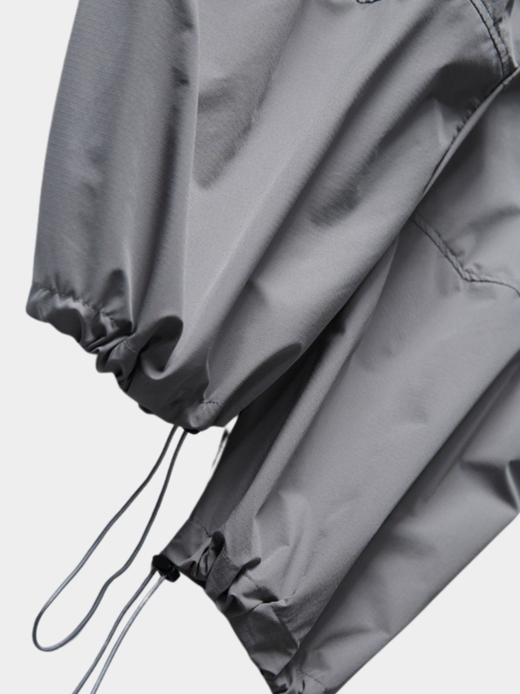 FoxSight - Unisex Lace-Up Layered Pink Curved Parachute Pants