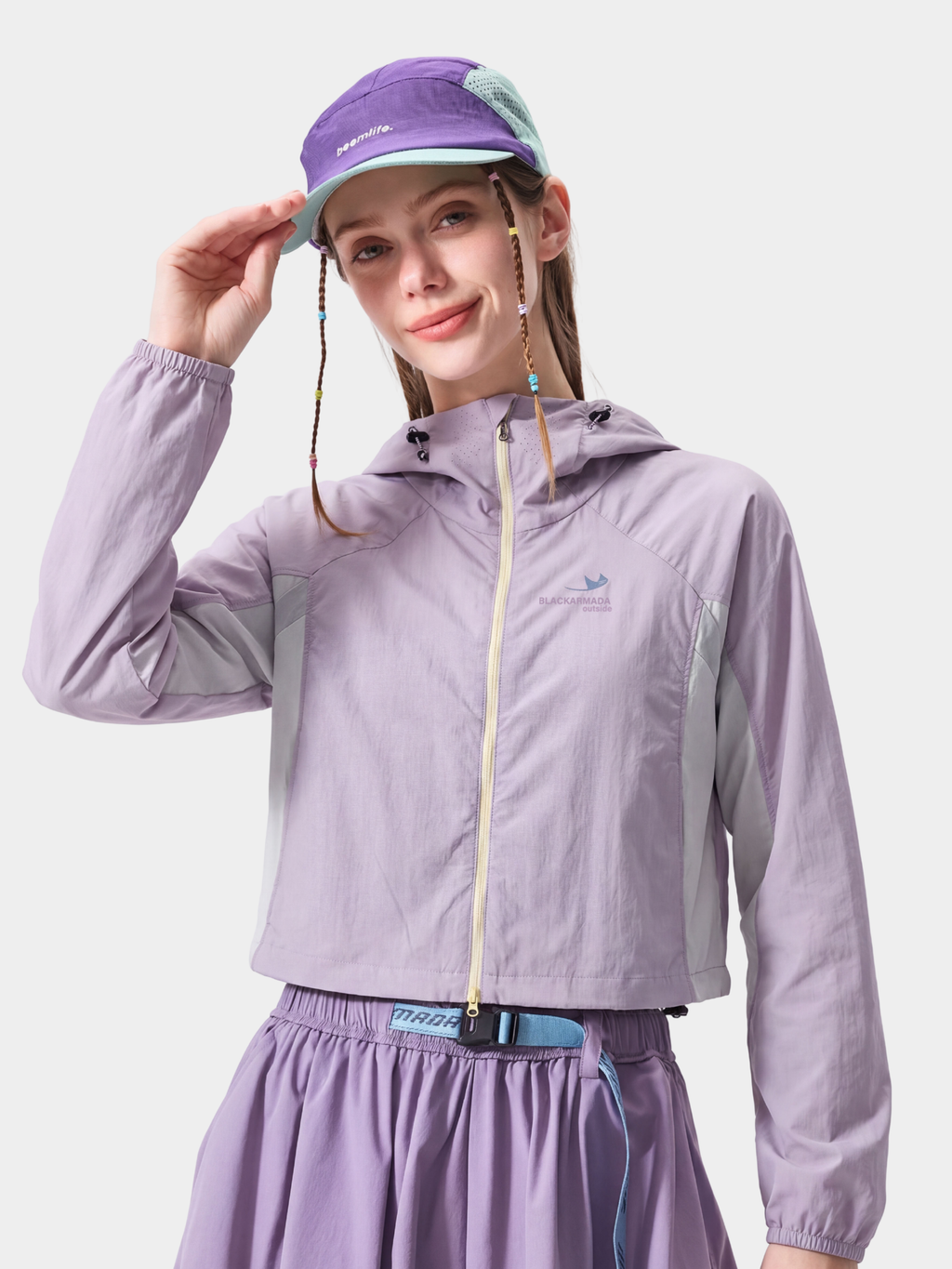 Resonance - Women's Water-Repellent Colorblock Cropped Jacket