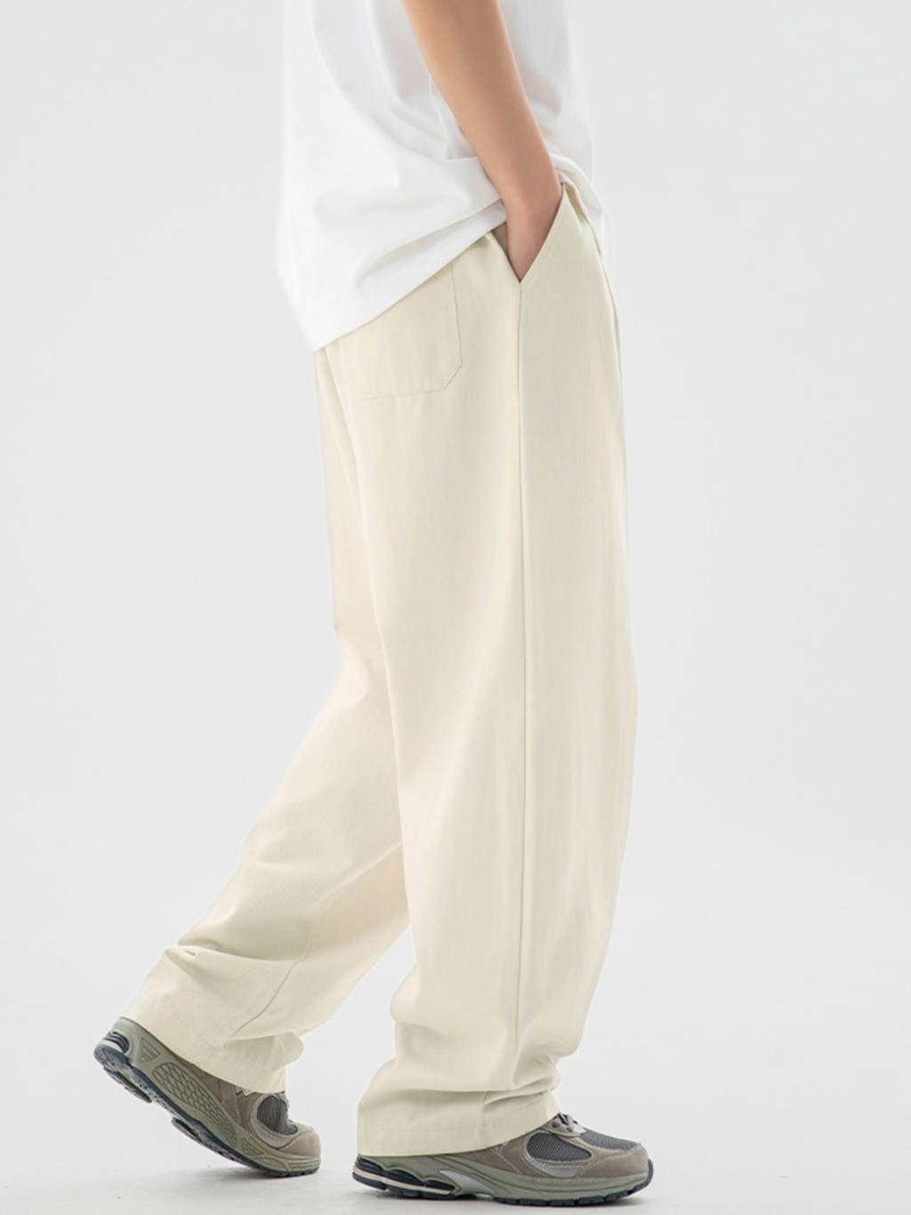 AlpineHike - Men's Washed Cotton Relaxed Fit Pants