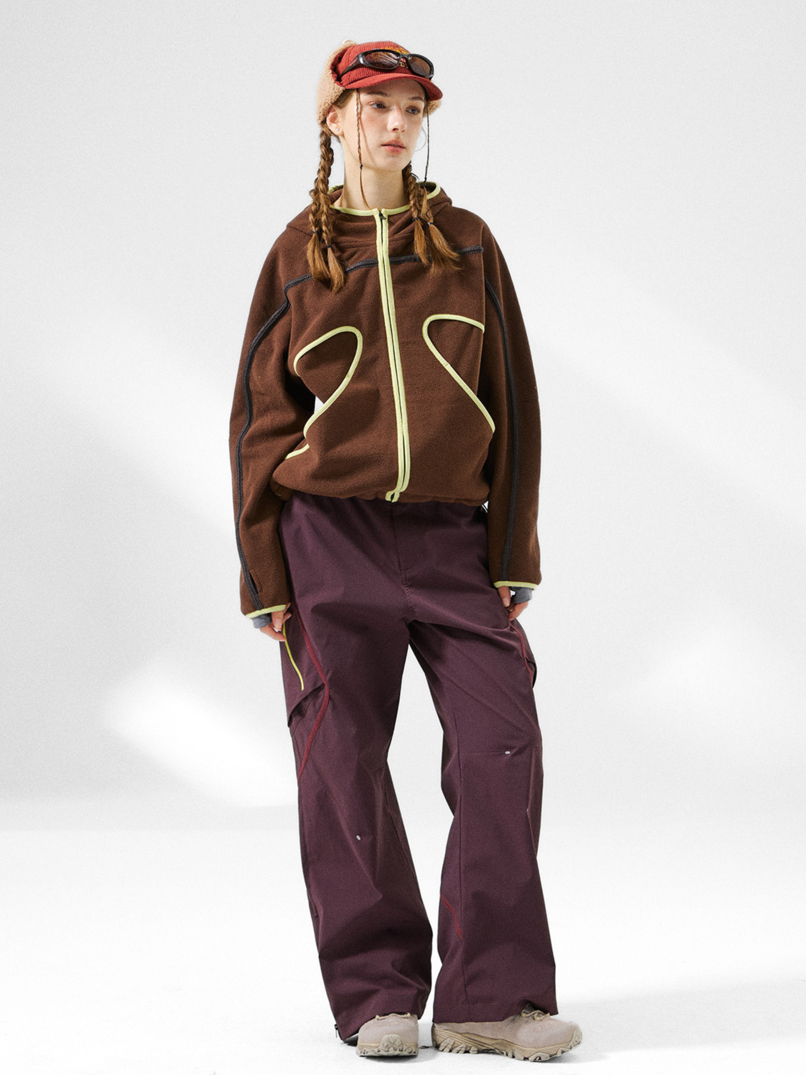 CrowPeak - Women's Colorblock Textured Zip-Up Jackets