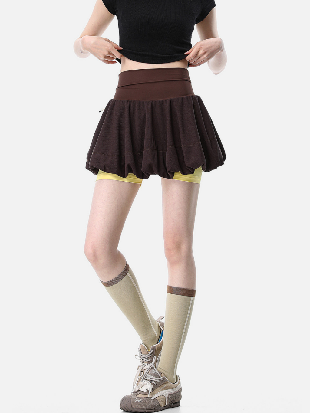 Boreax - Women's UV Protection Anti-Static 2-in-1 Bubble Skirt