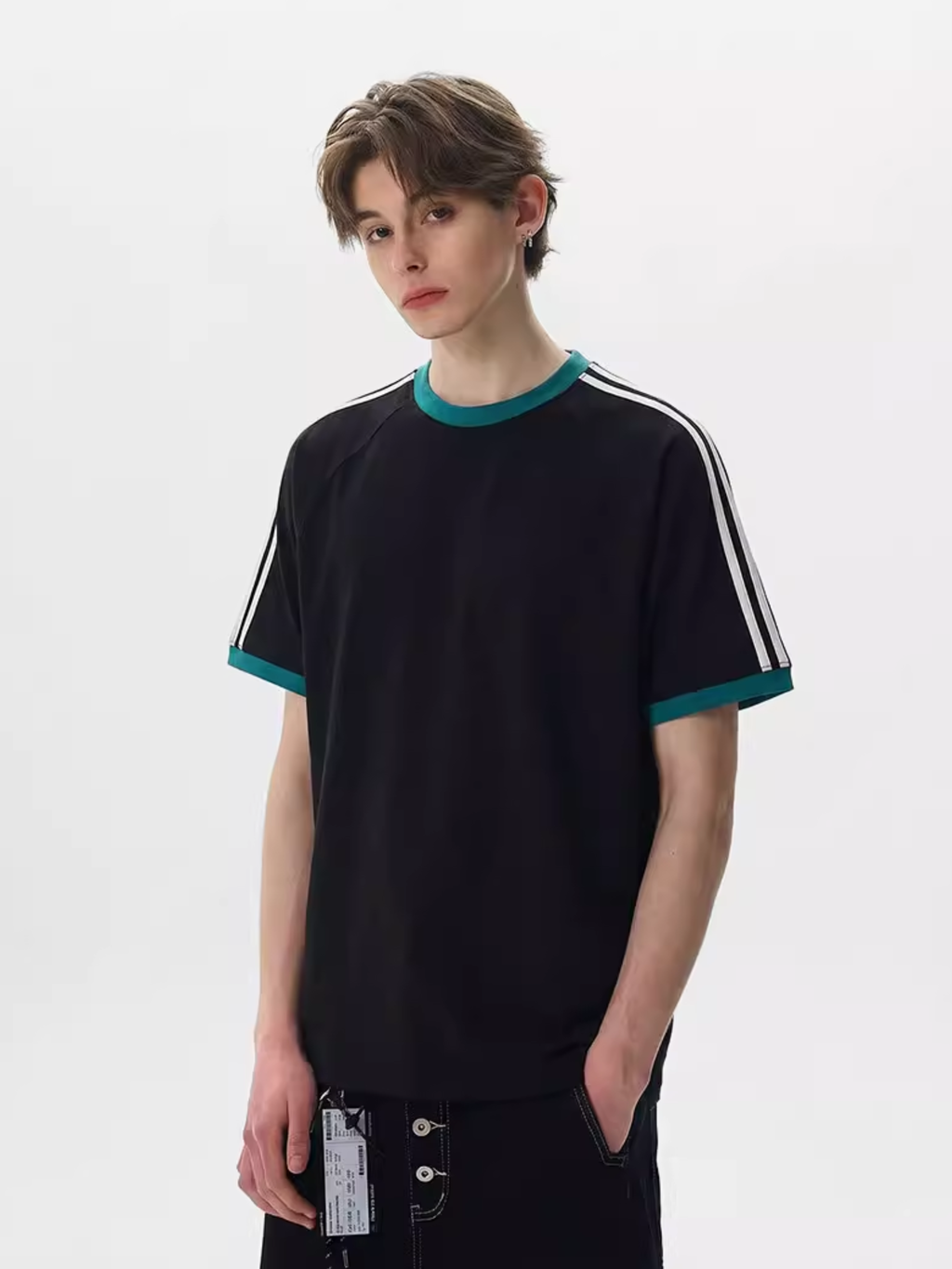 Dusttrail - Colorblock Cooling Striped Quick-Dry T-Shirt