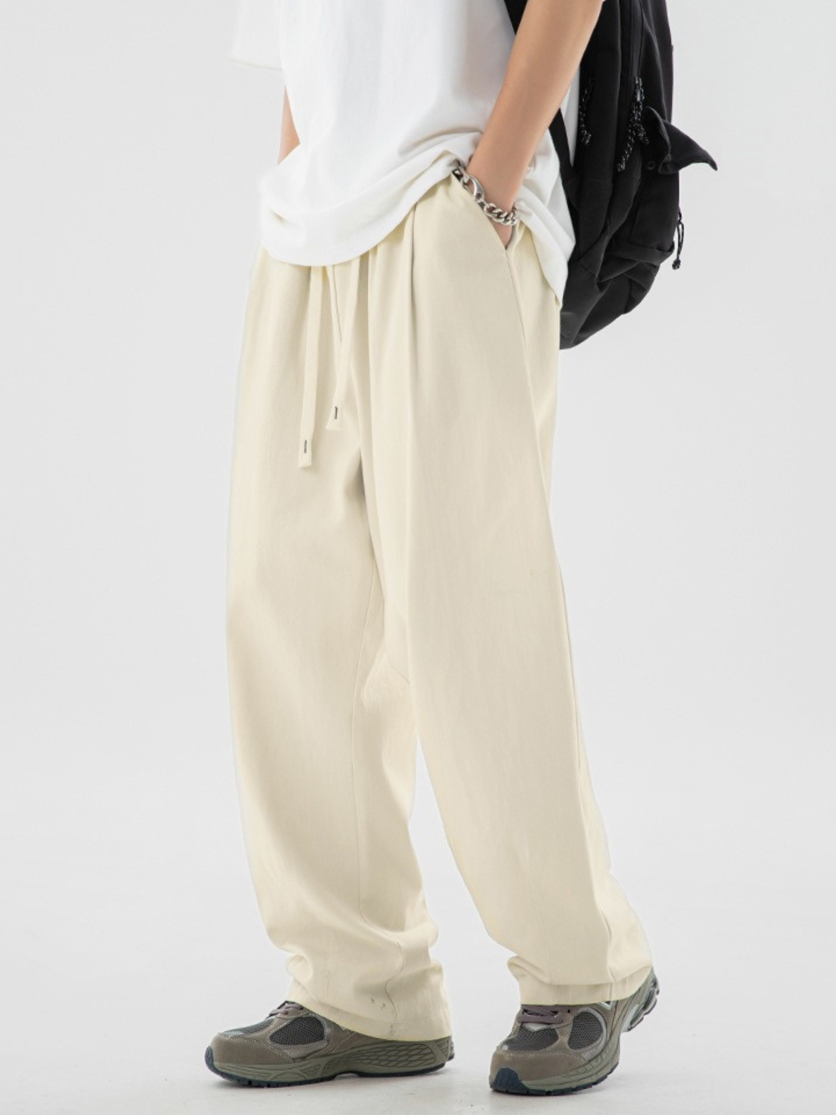 AlpineHike - Men's Washed Cotton Relaxed Fit Pants