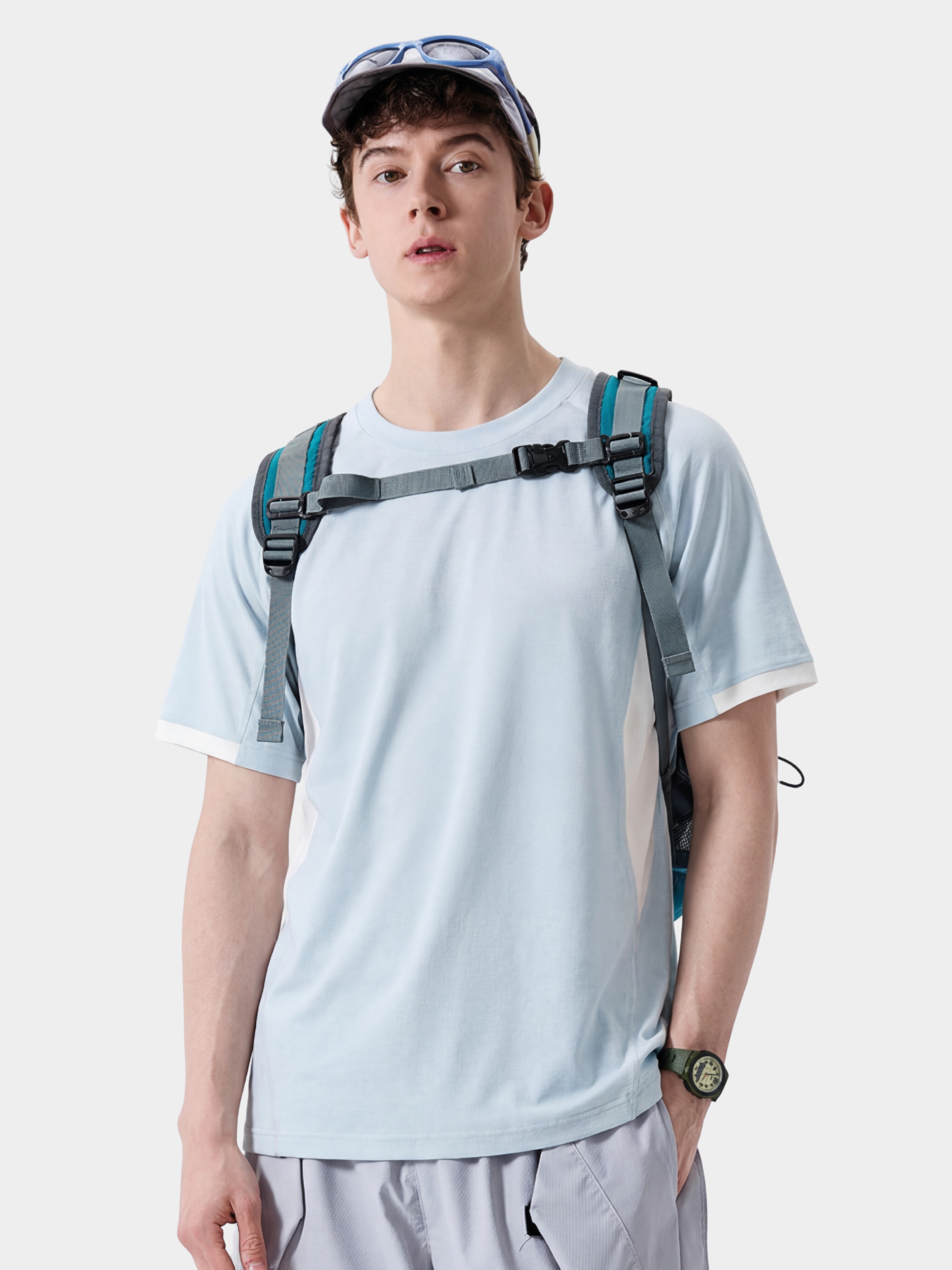 Fireclaw - Quick-Dry Colorblock Performance T-Shirt